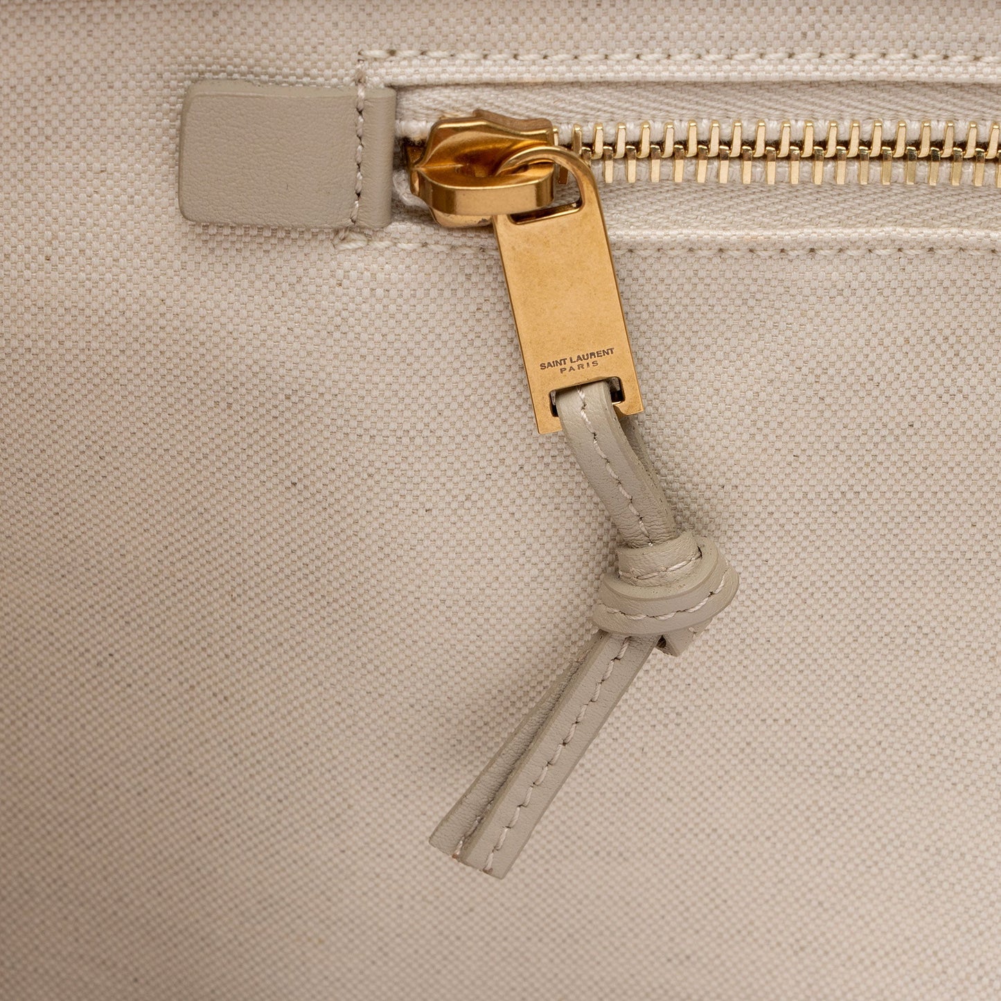 Saint Laurent Canvas Calfskin Rive Gauche Small Tote UbHsVK