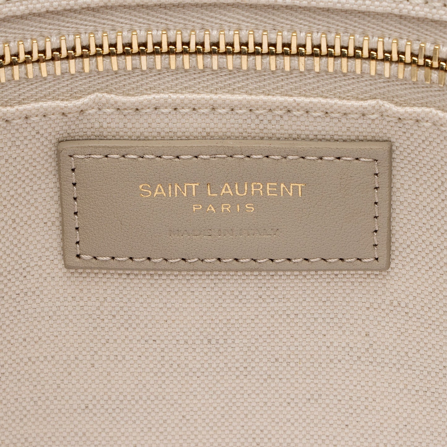 Saint Laurent Canvas Calfskin Rive Gauche Small Tote UbHsVK