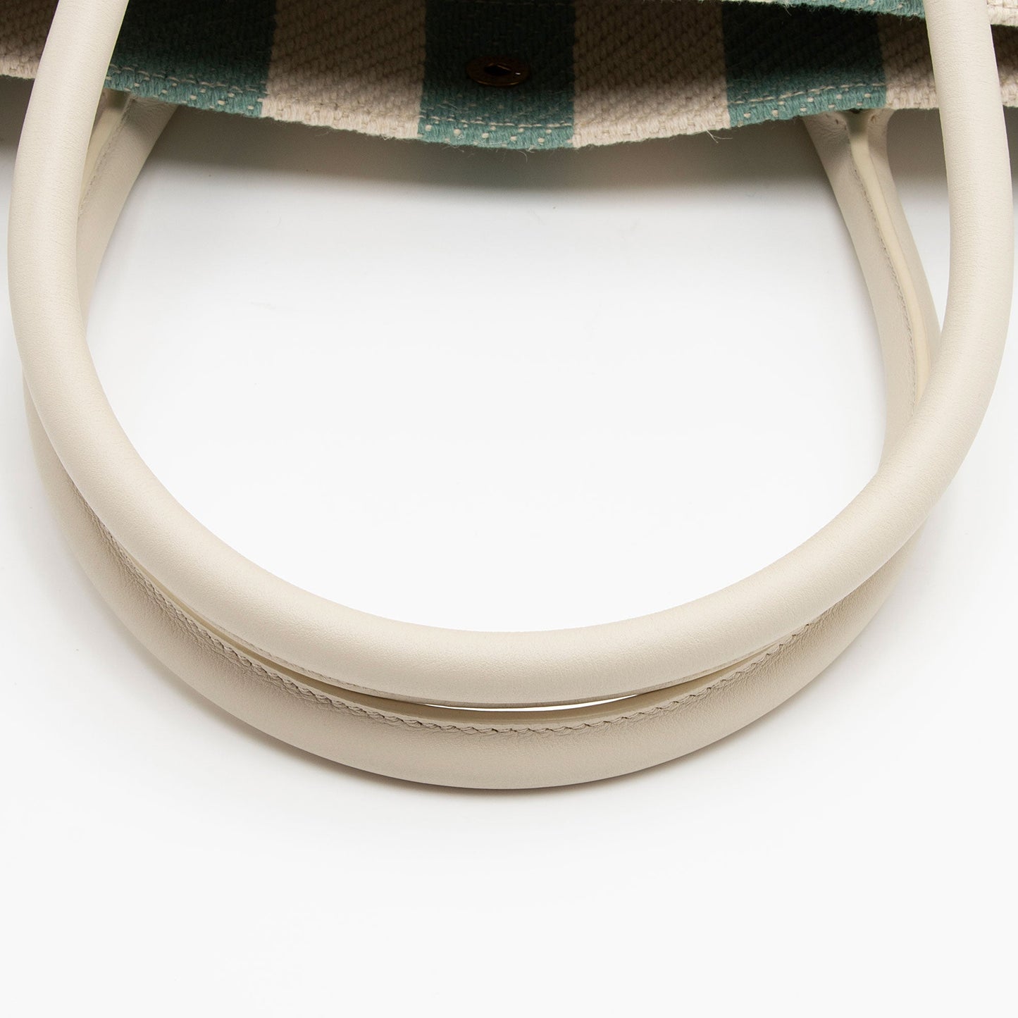 Saint Laurent Canvas Calfskin Striped Rive Gauche Large Tote umfpDe