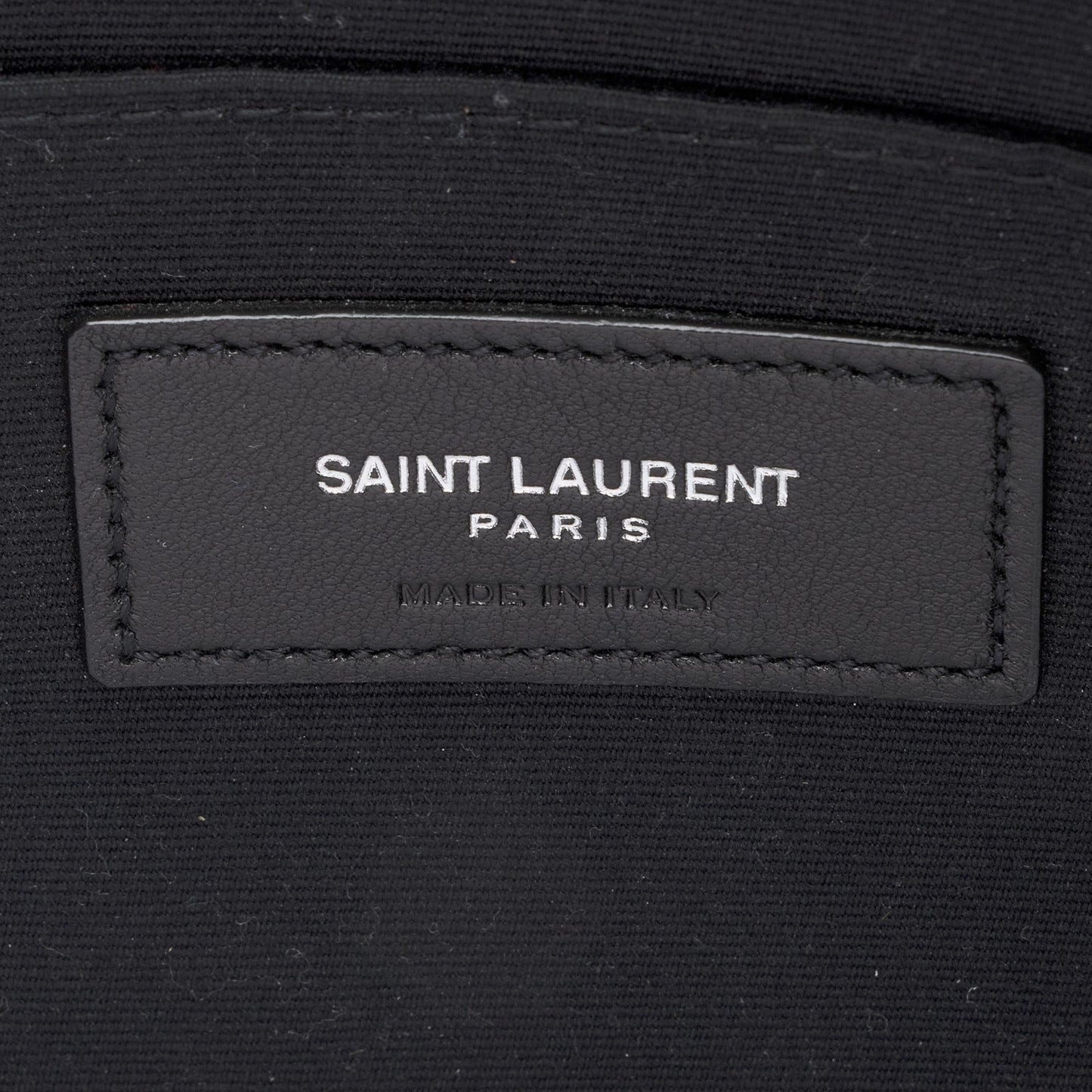 Saint Laurent Canvas Leather Rive Gauche Pouch 22268