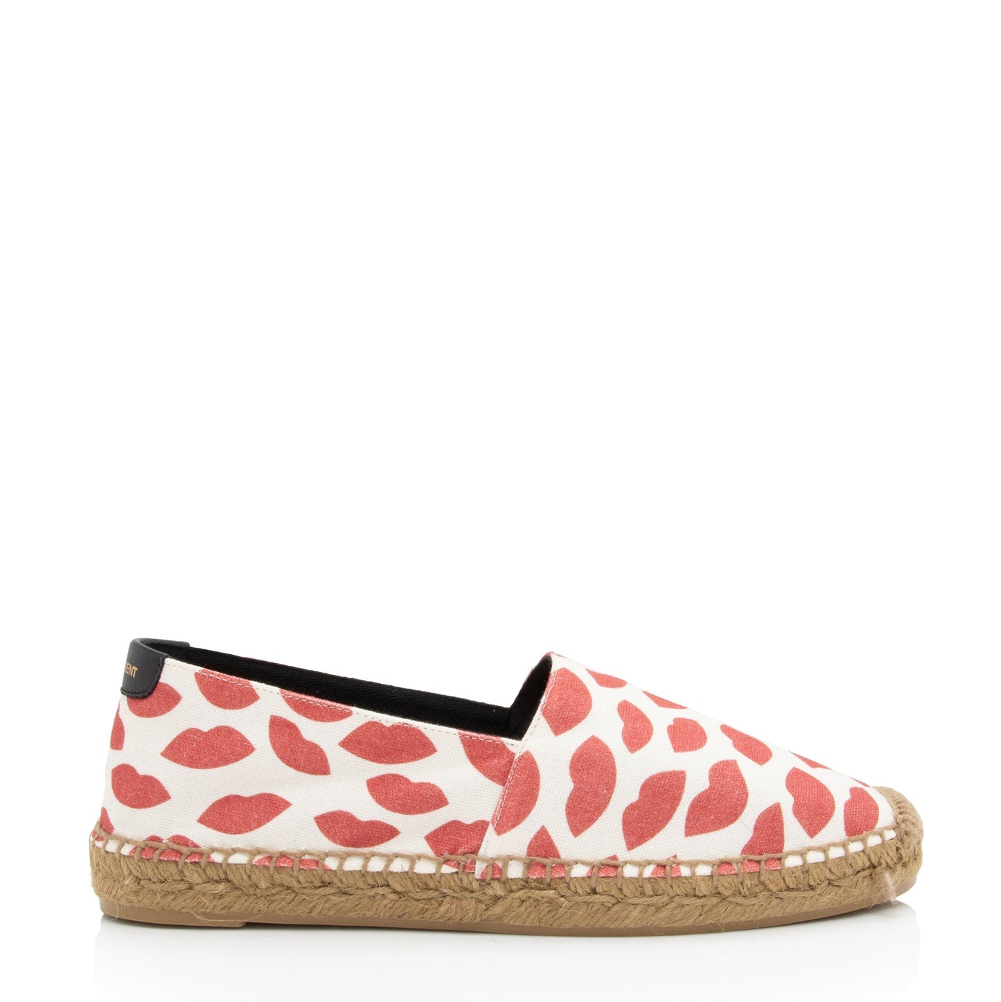 Saint Laurent Canvas Lip Print Espadrilles - Size 8.5 / 38.5 rDUAGs