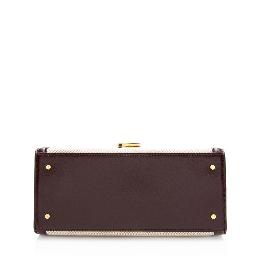 Saint Laurent Canvas Monogram Cassandra Shoulder Bag 19526