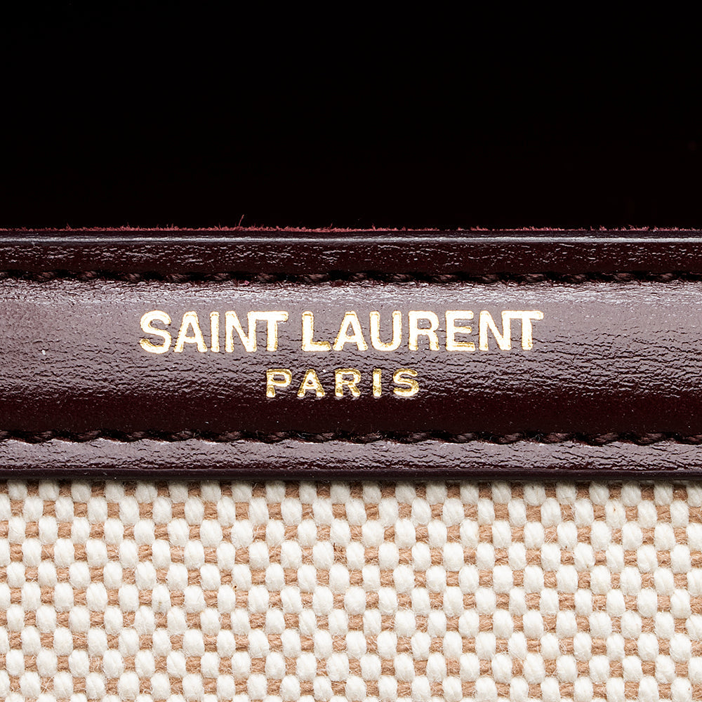 Saint Laurent Canvas Monogram Cassandra Shoulder Bag 19526