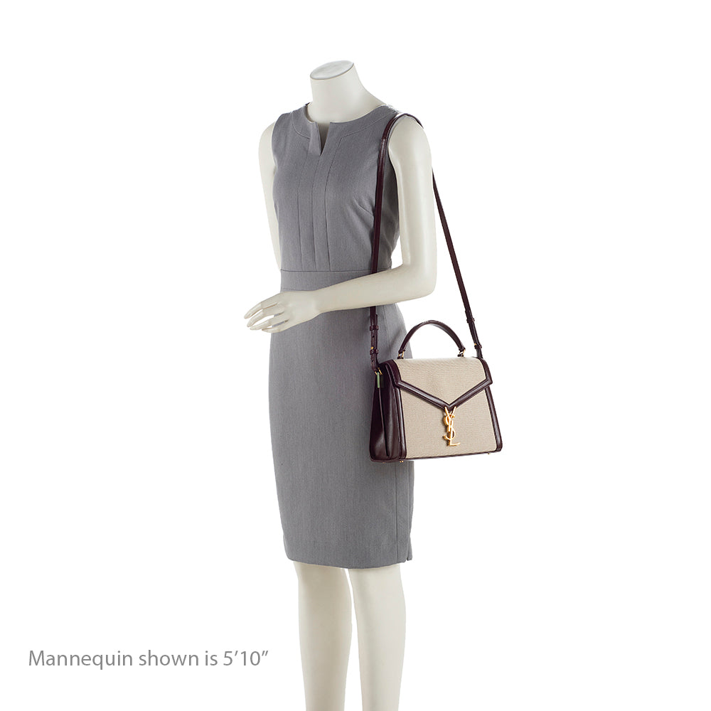 Saint Laurent Canvas Monogram Cassandra Shoulder Bag 19526