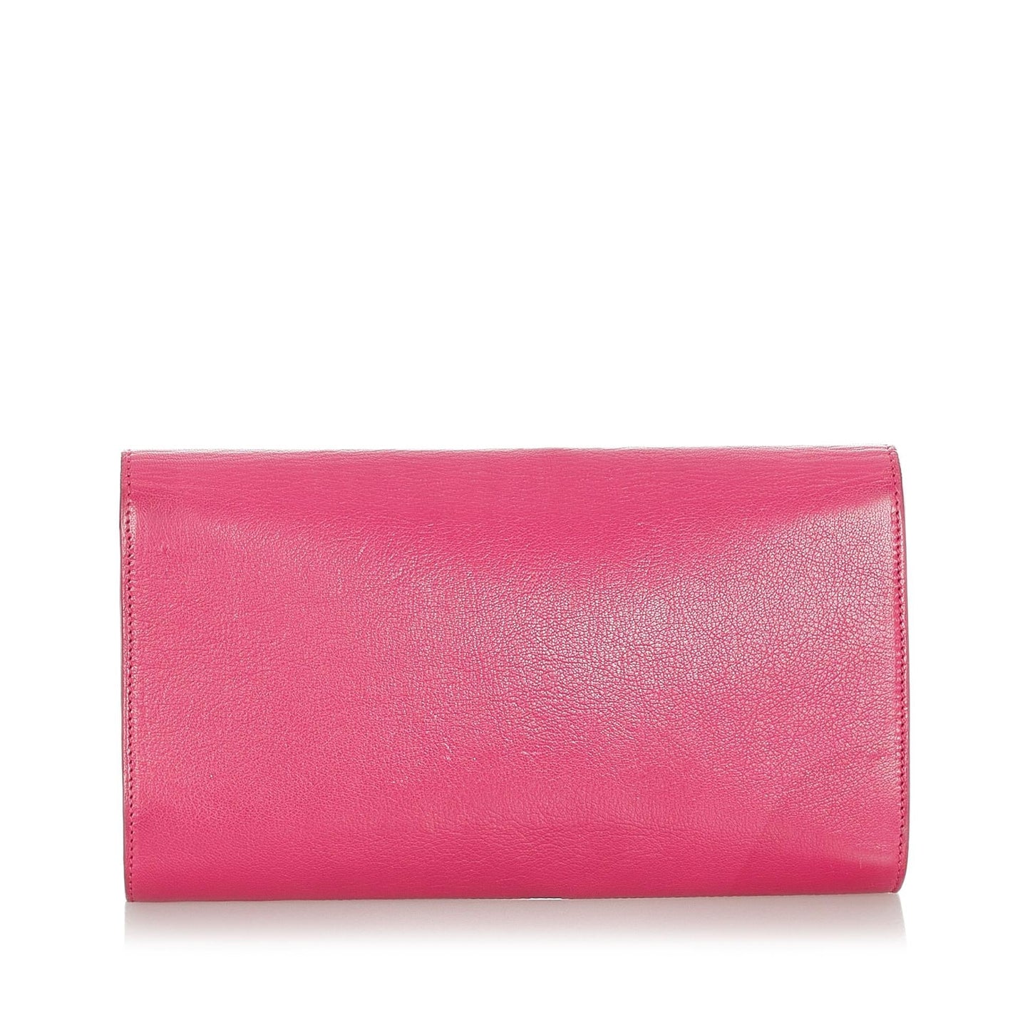 Saint Laurent Cassandre Leather Clutch (SHG-22927