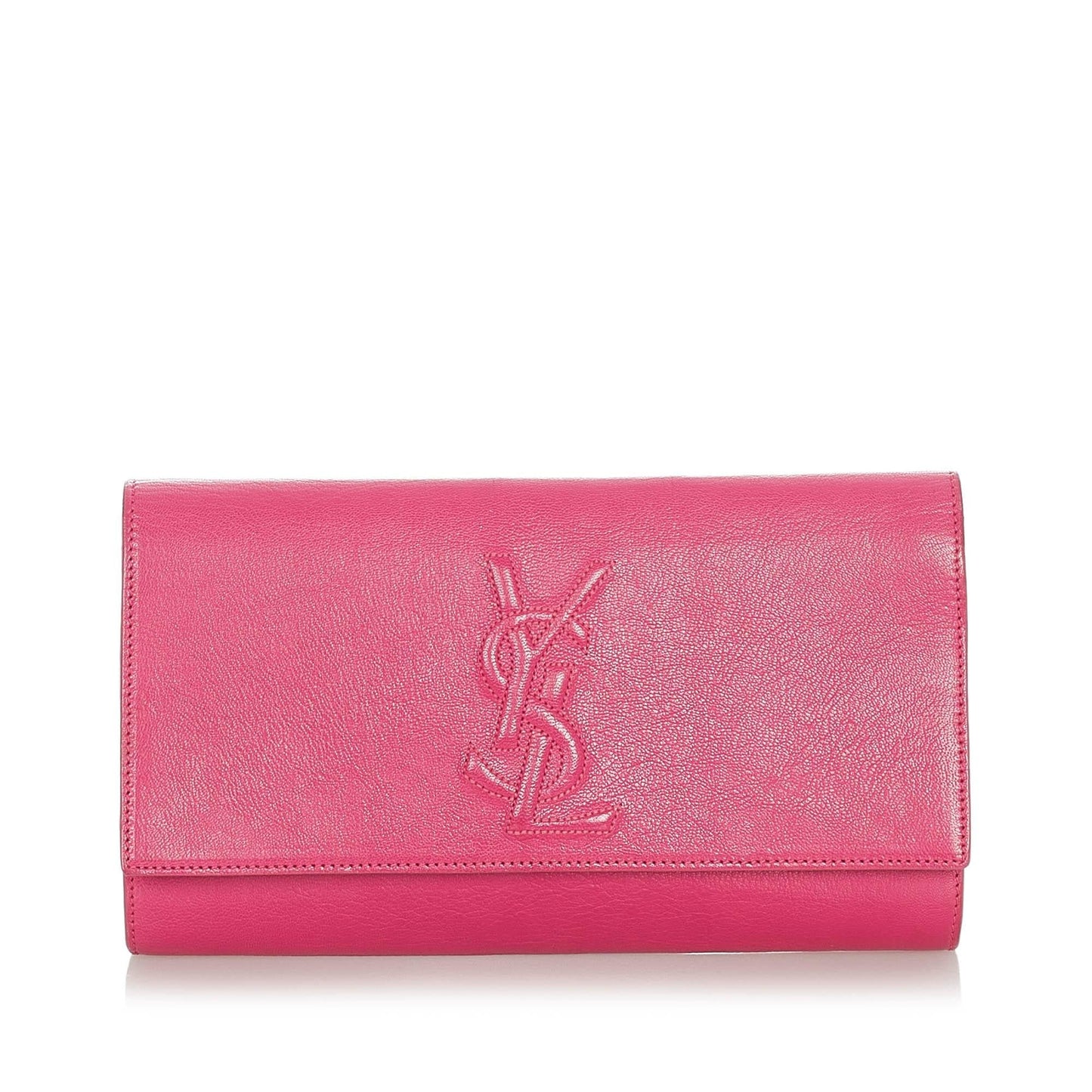 Saint Laurent Cassandre Leather Clutch (SHG-22927