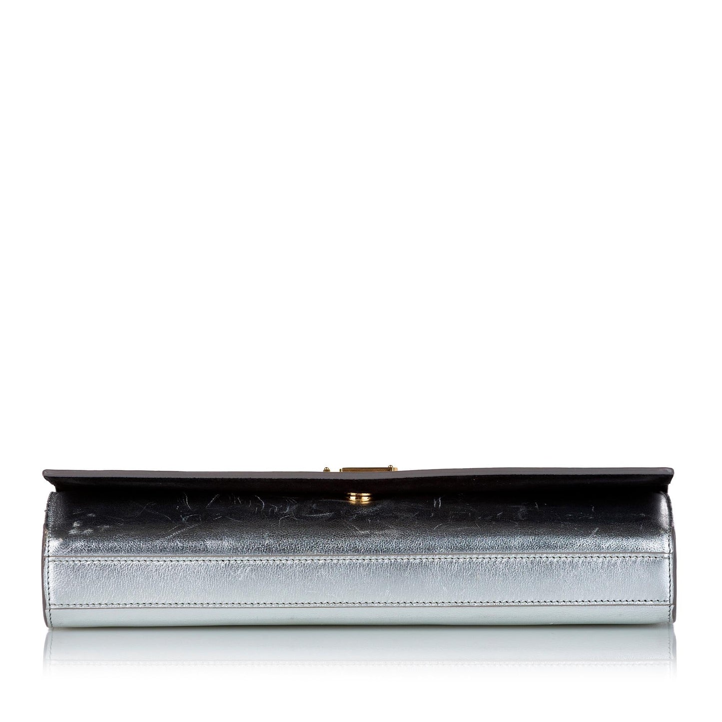 Saint Laurent Cassandre Leather Clutch (SHG-24788