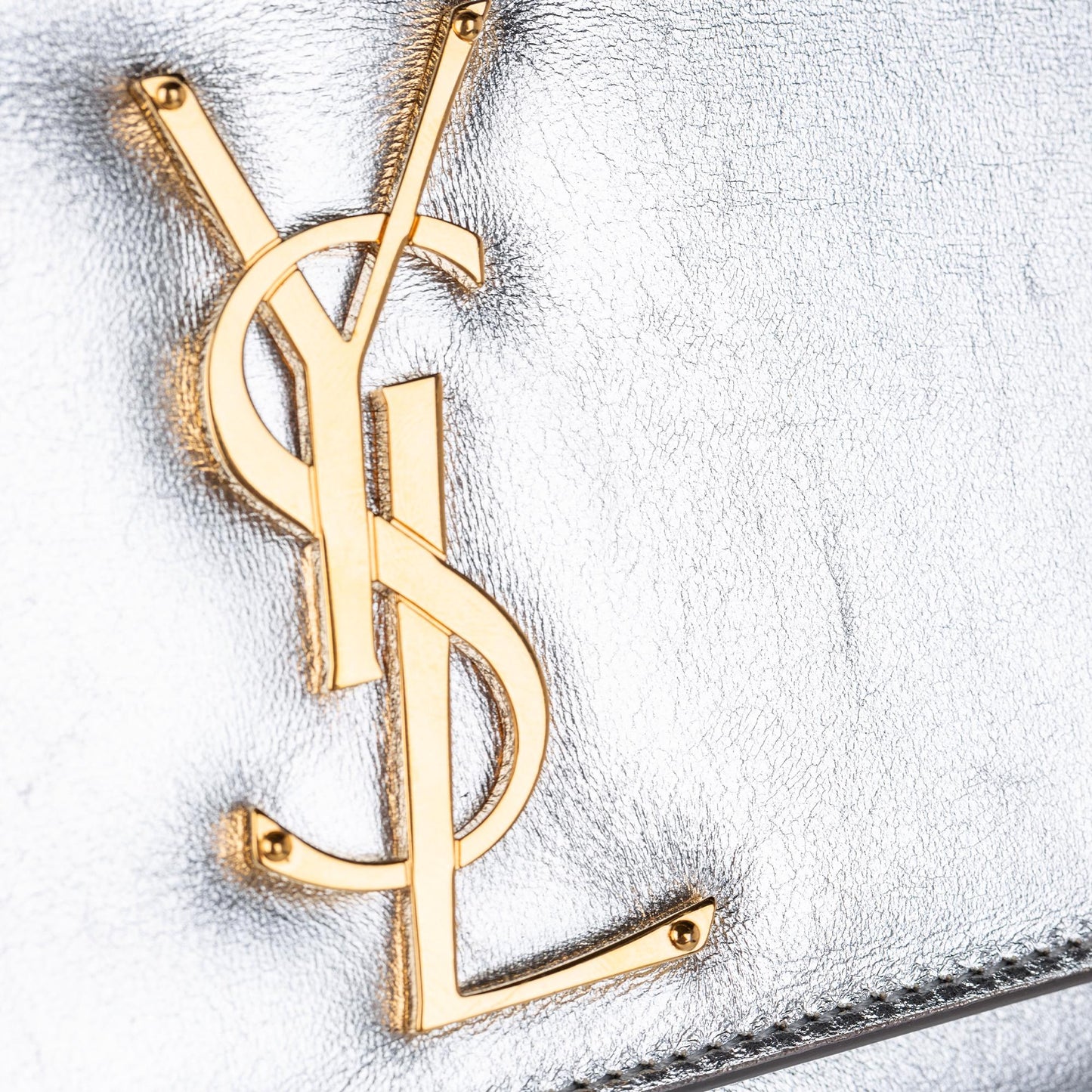 Saint Laurent Cassandre Leather Clutch (SHG-24788
