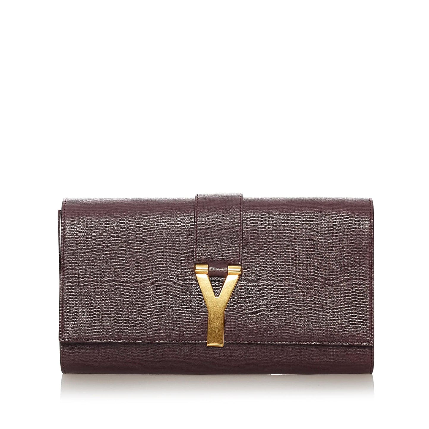 Saint Laurent Chyc Ligne Leather Clutch Bag (SHG-27874