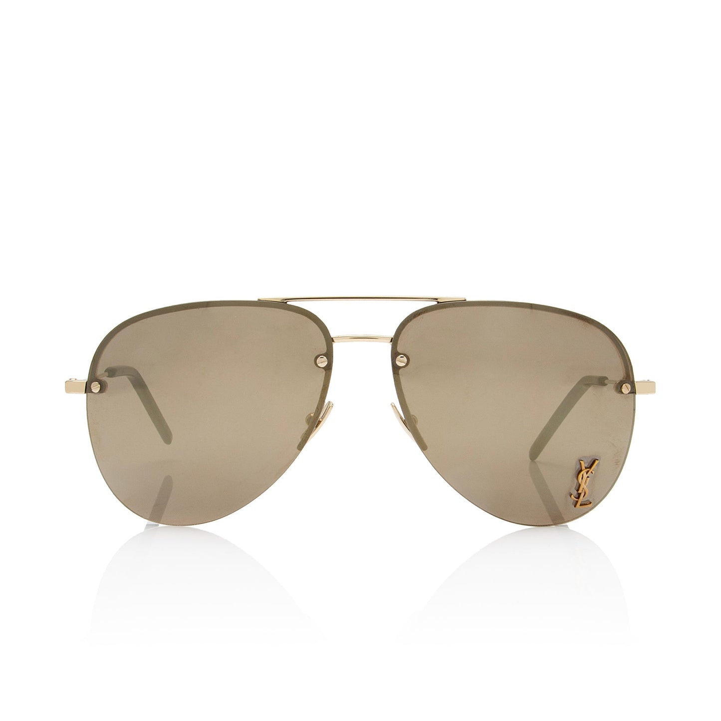 Saint Laurent Classic 11 Monochromatic Aviator Sunglasses WaxfXE