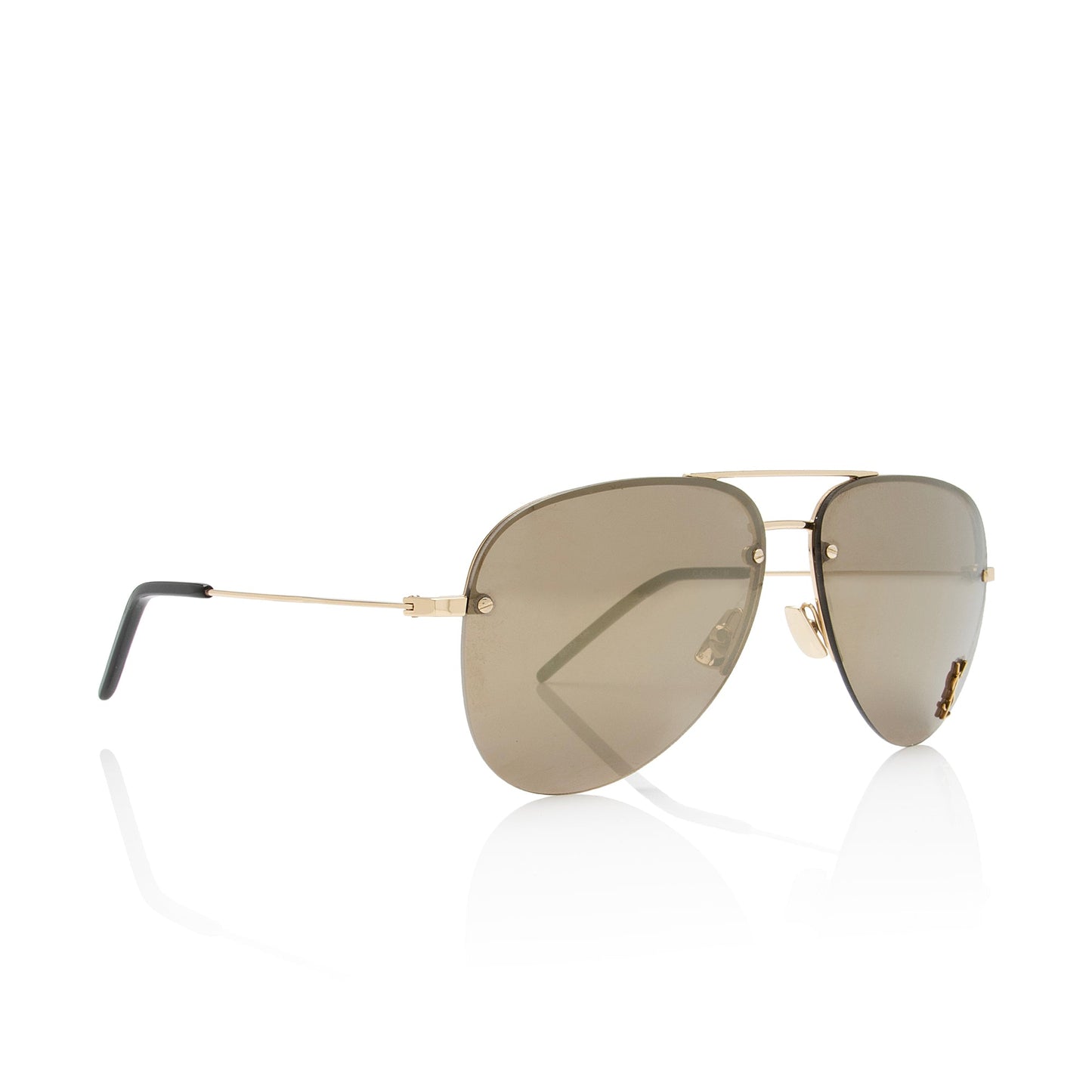 Saint Laurent Classic 11 Monochromatic Aviator Sunglasses WaxfXE