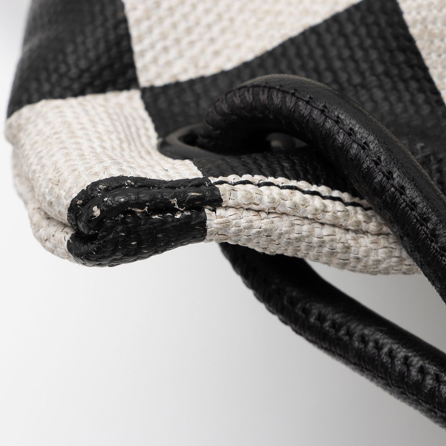 Saint Laurent Coated Canvas Checkered Teddy Drawstring Backpack kt7eWZ