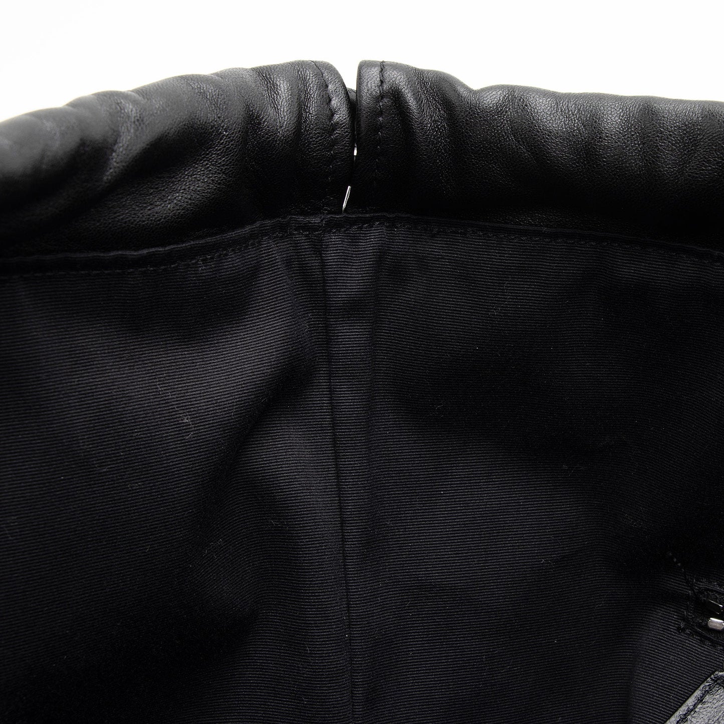 Saint Laurent Coated Canvas Checkered Teddy Drawstring Backpack kt7eWZ
