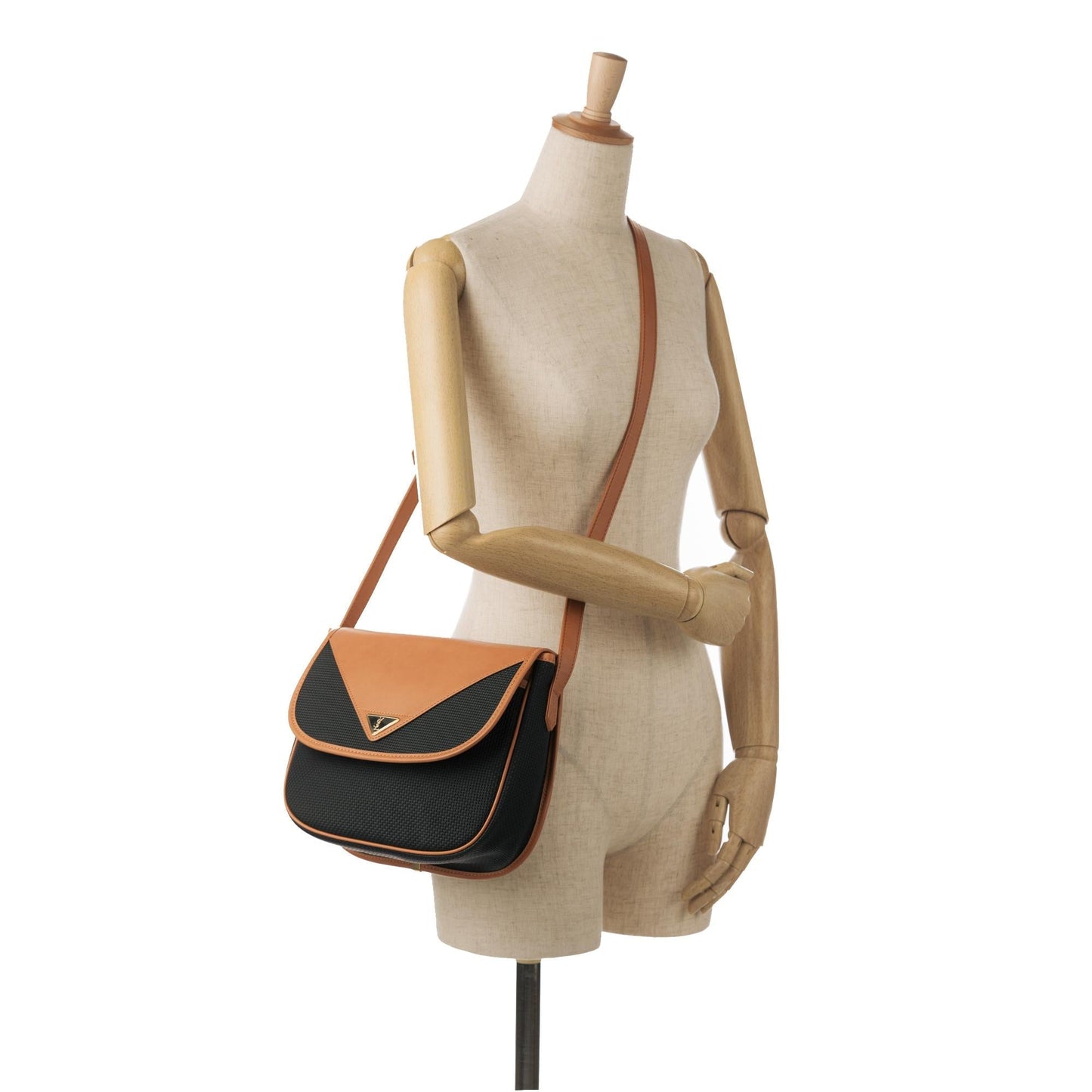 Saint Laurent Coated Canvas Crossbody Bag (SHG-gpvU7Z