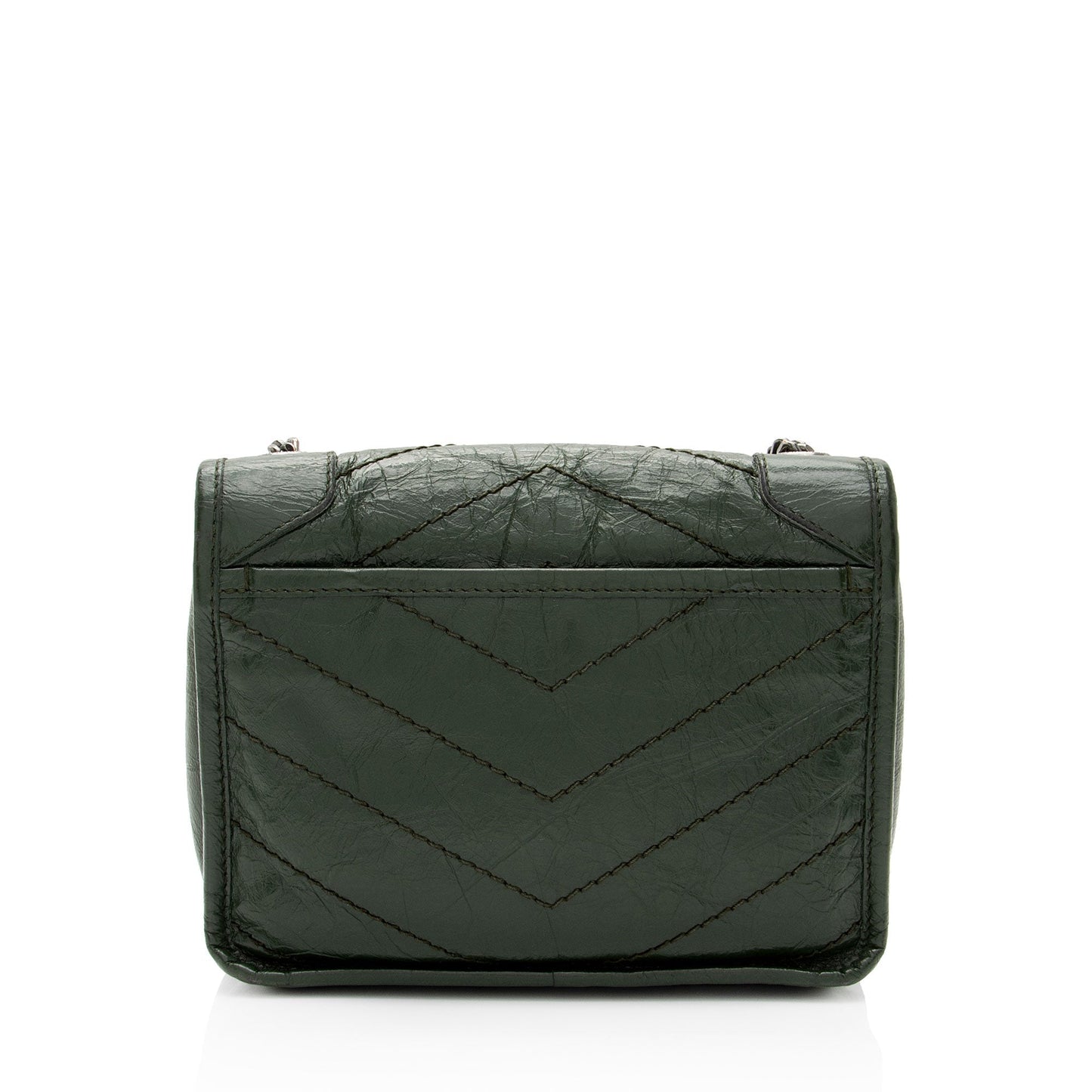 Saint Laurent Crinkled Calfskin Monogram Niki Chain Wallet w5uFiz