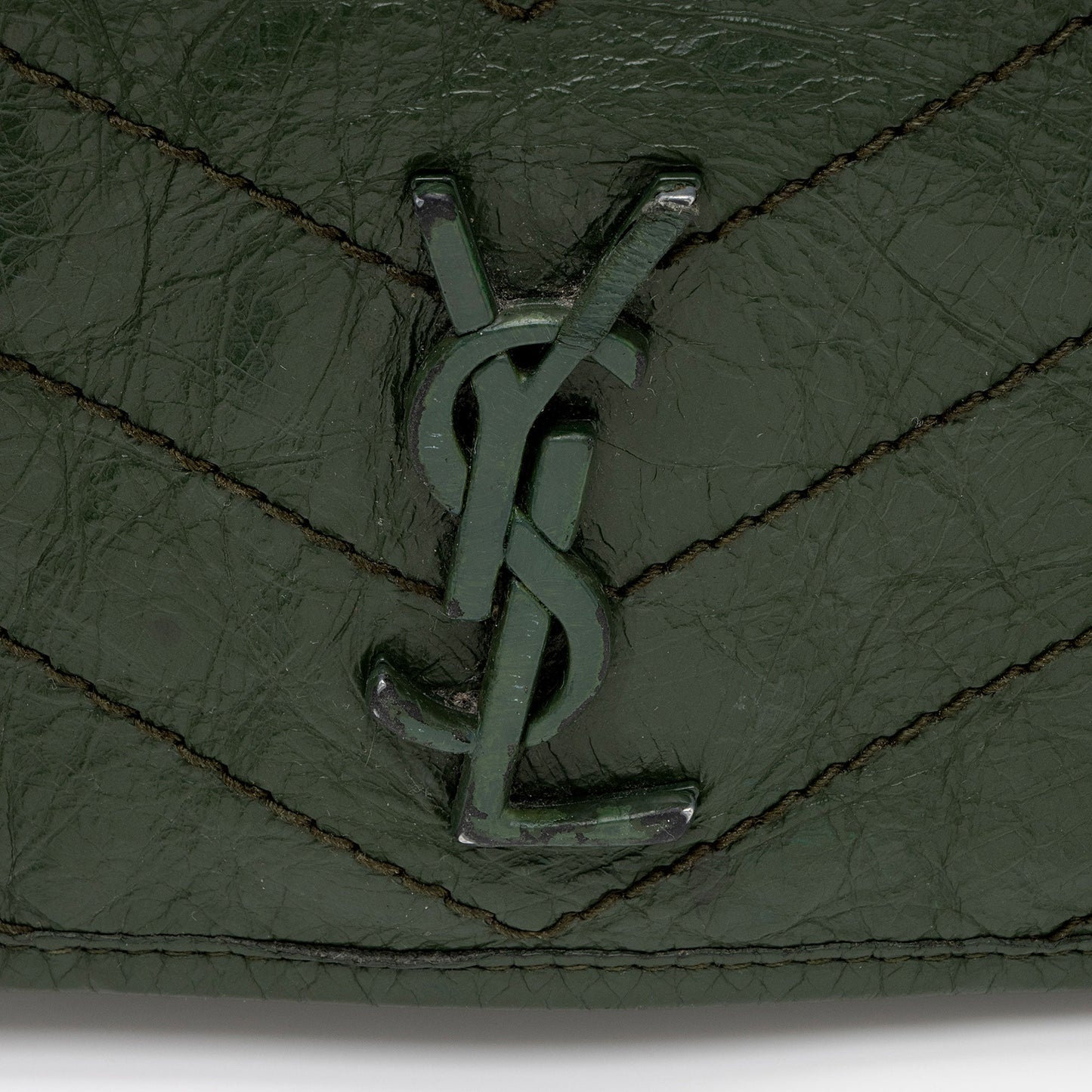 Saint Laurent Crinkled Calfskin Monogram Niki Chain Wallet w5uFiz