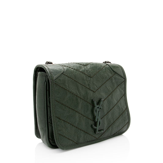 Saint Laurent Crinkled Calfskin Monogram Niki Chain Wallet w5uFiz