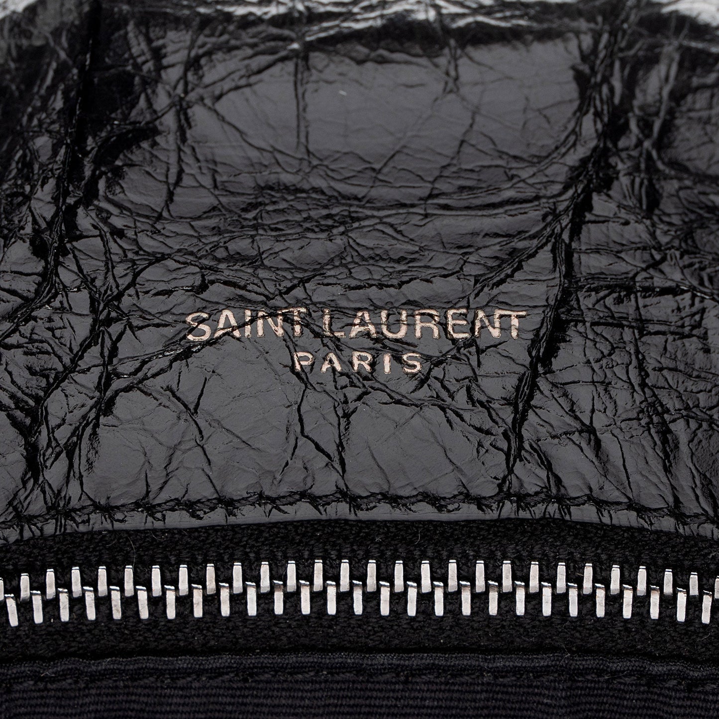 Saint Laurent Crinkled Calfskin Monogram Niki Large Shoulder Bag 0VXkR6