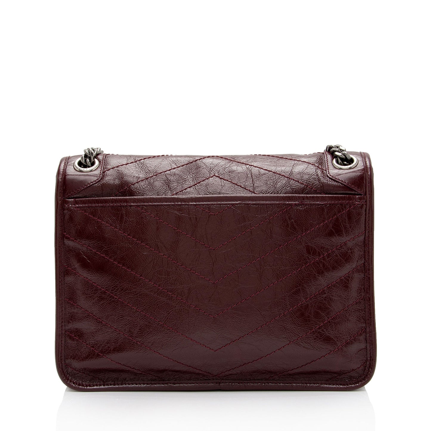 Saint Laurent Crinkled Calfskin Monogram Niki Medium Shoulder Bag jZikJS