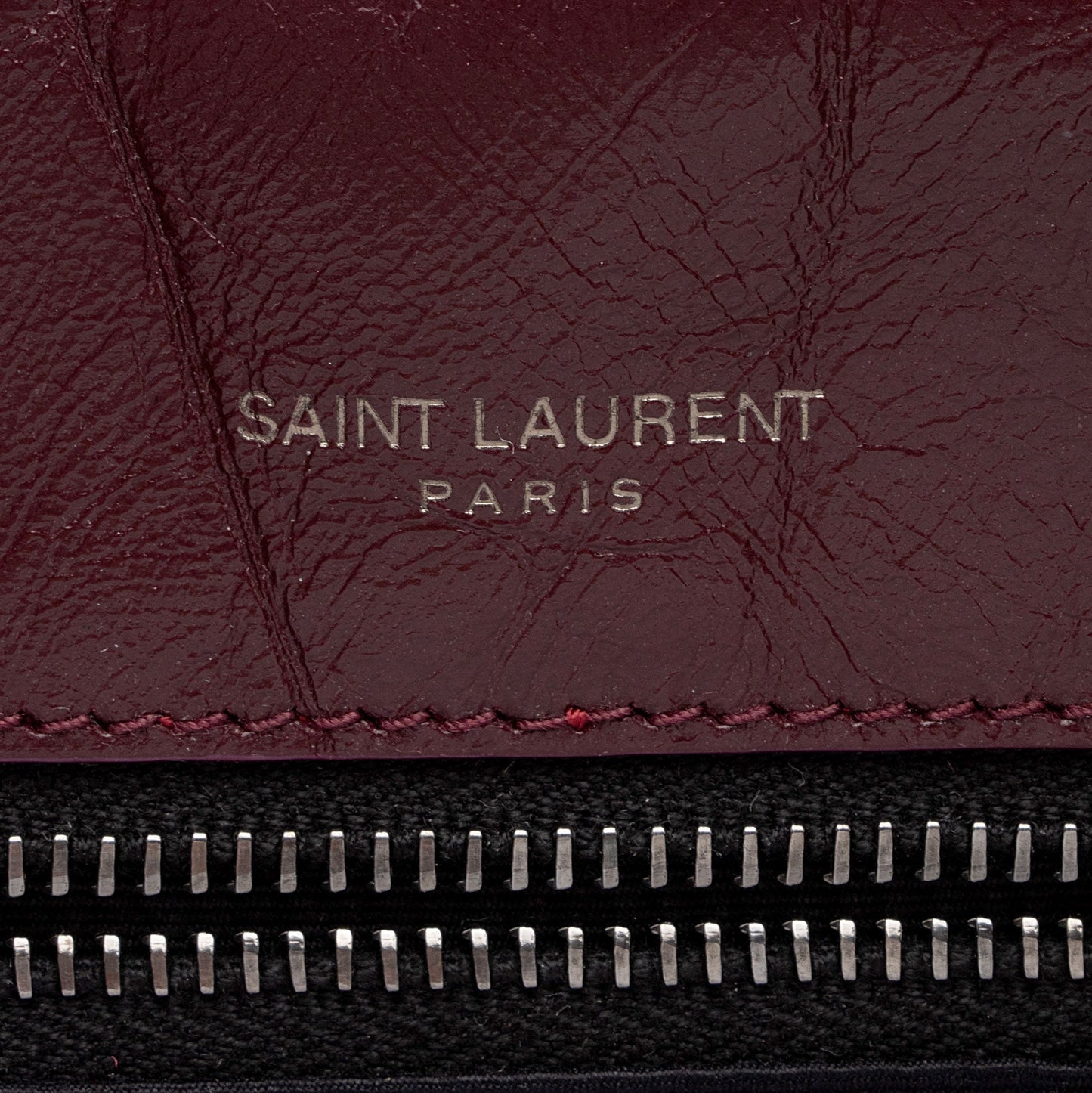 Saint Laurent Crinkled Calfskin Monogram Niki Medium Shoulder Bag jZikJS