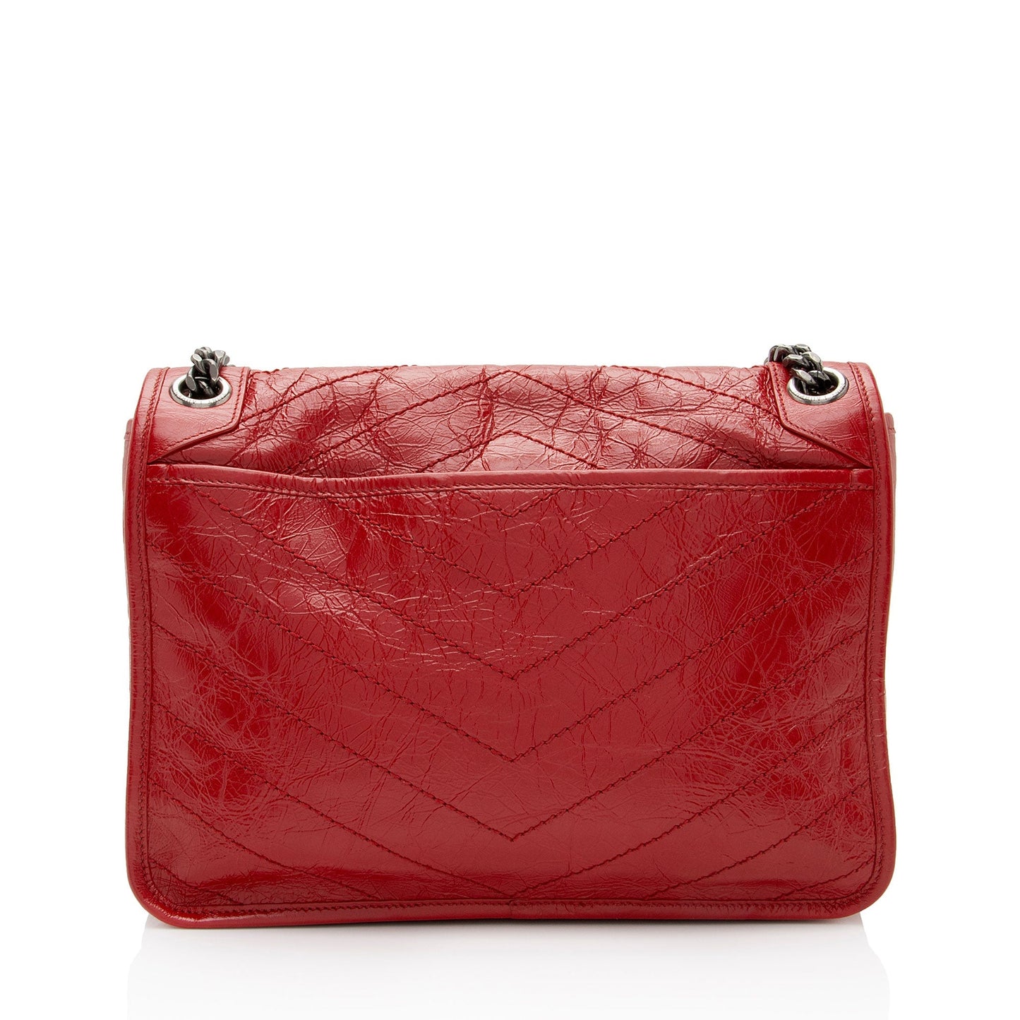 Saint Laurent Crinkled Calfskin Monogram Niki Medium Shoulder Bag yRZdIA