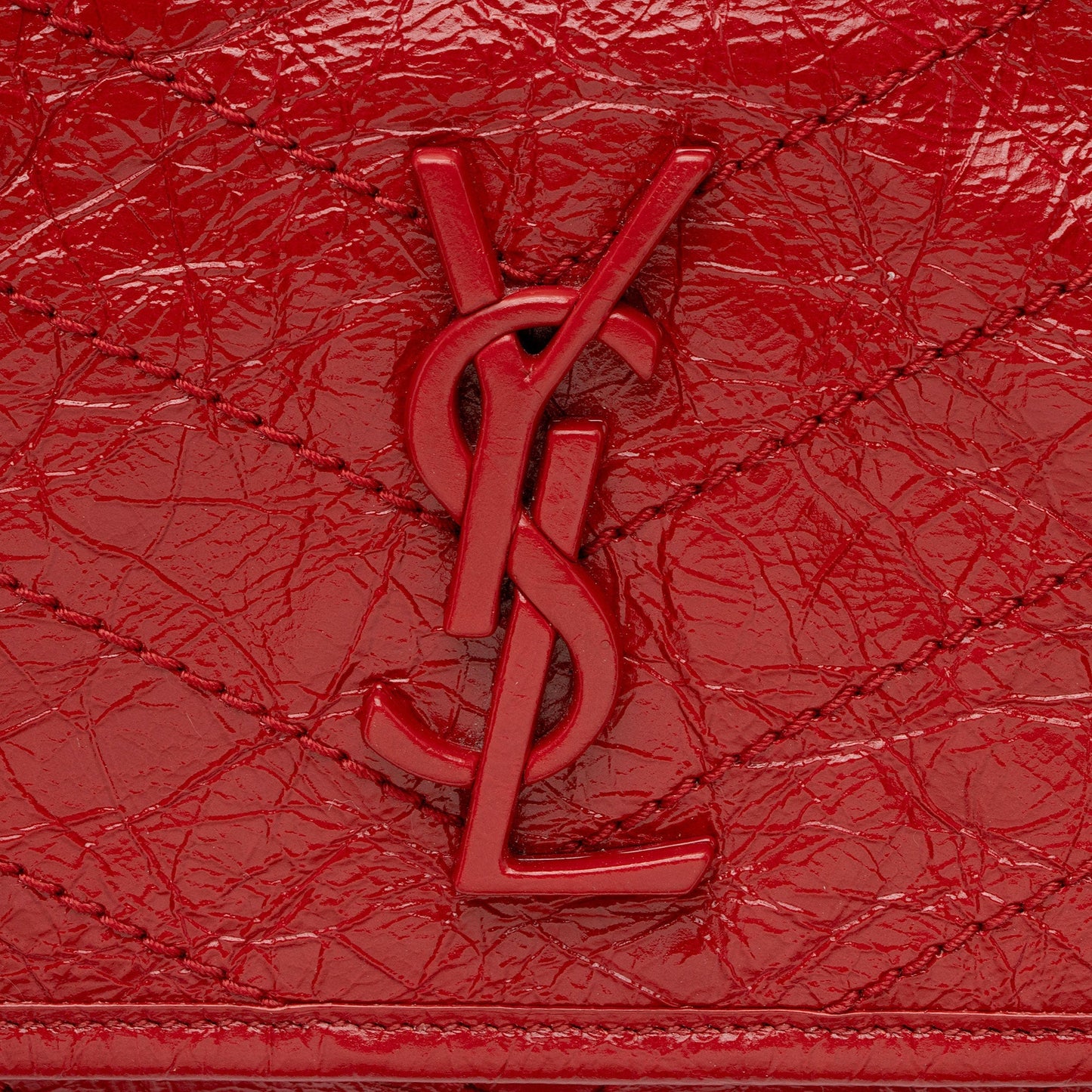 Saint Laurent Crinkled Calfskin Monogram Niki Medium Shoulder Bag yRZdIA