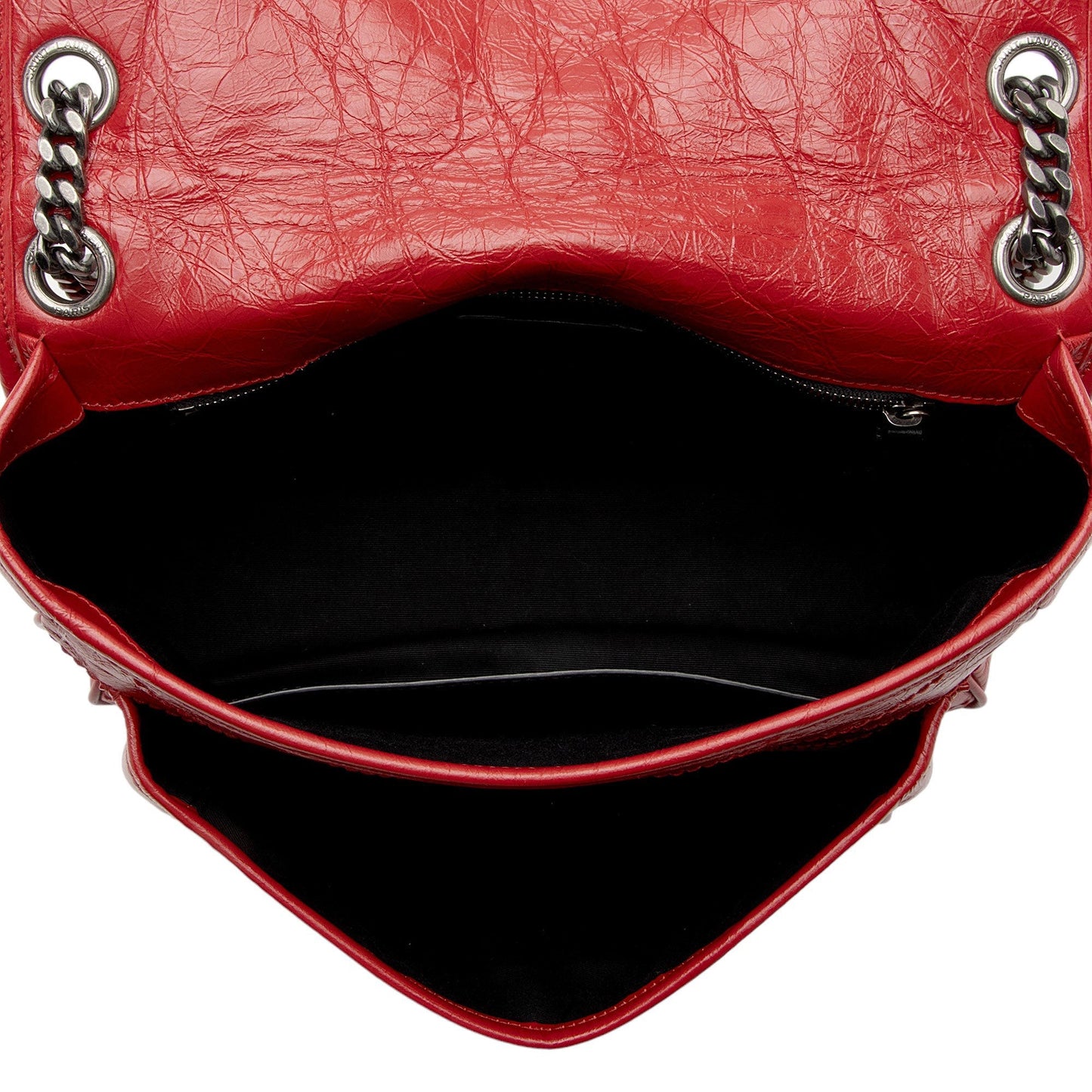 Saint Laurent Crinkled Calfskin Monogram Niki Medium Shoulder Bag yRZdIA