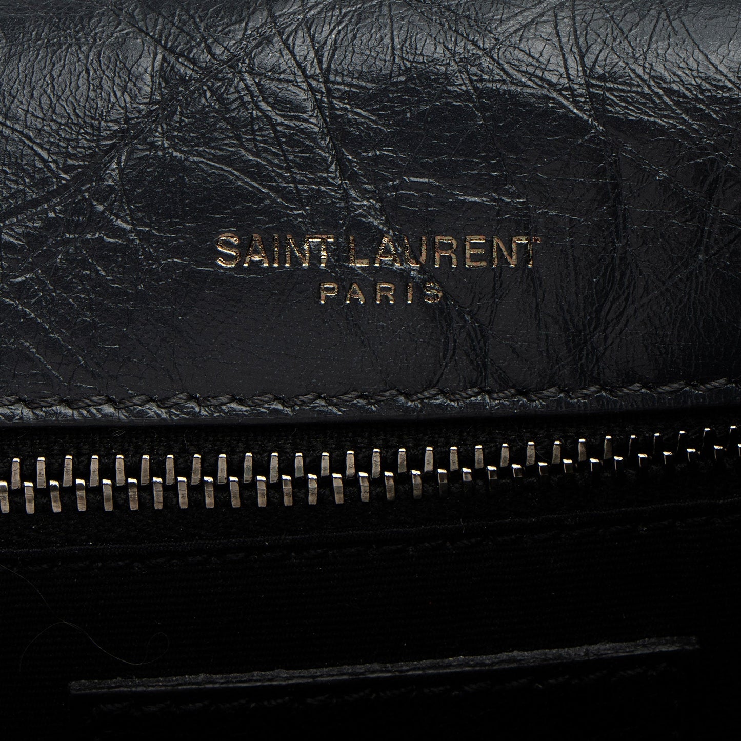 Saint Laurent Crinkled Calfskin Monogram Niki Medium Shoulder Bag NH7fO1