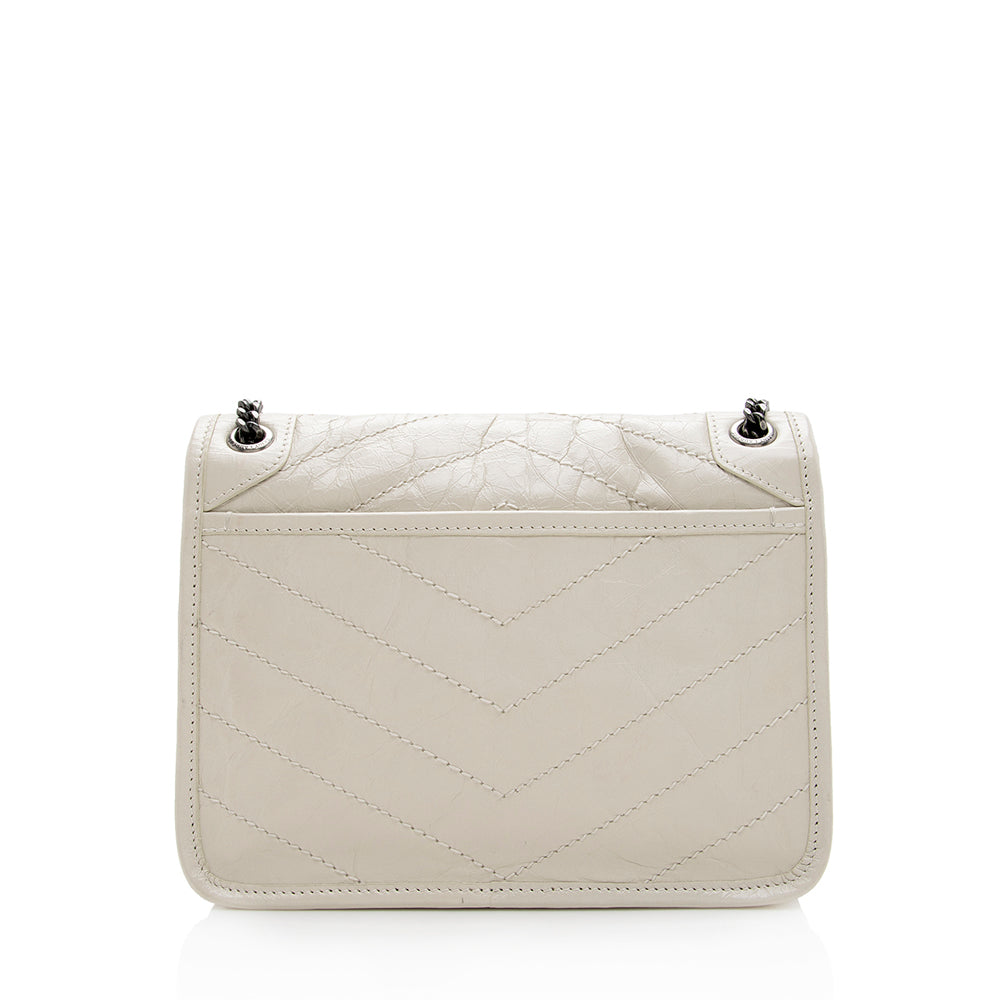 Saint Laurent Crinkled Calfskin Niki Baby Shoulder Bag 18929