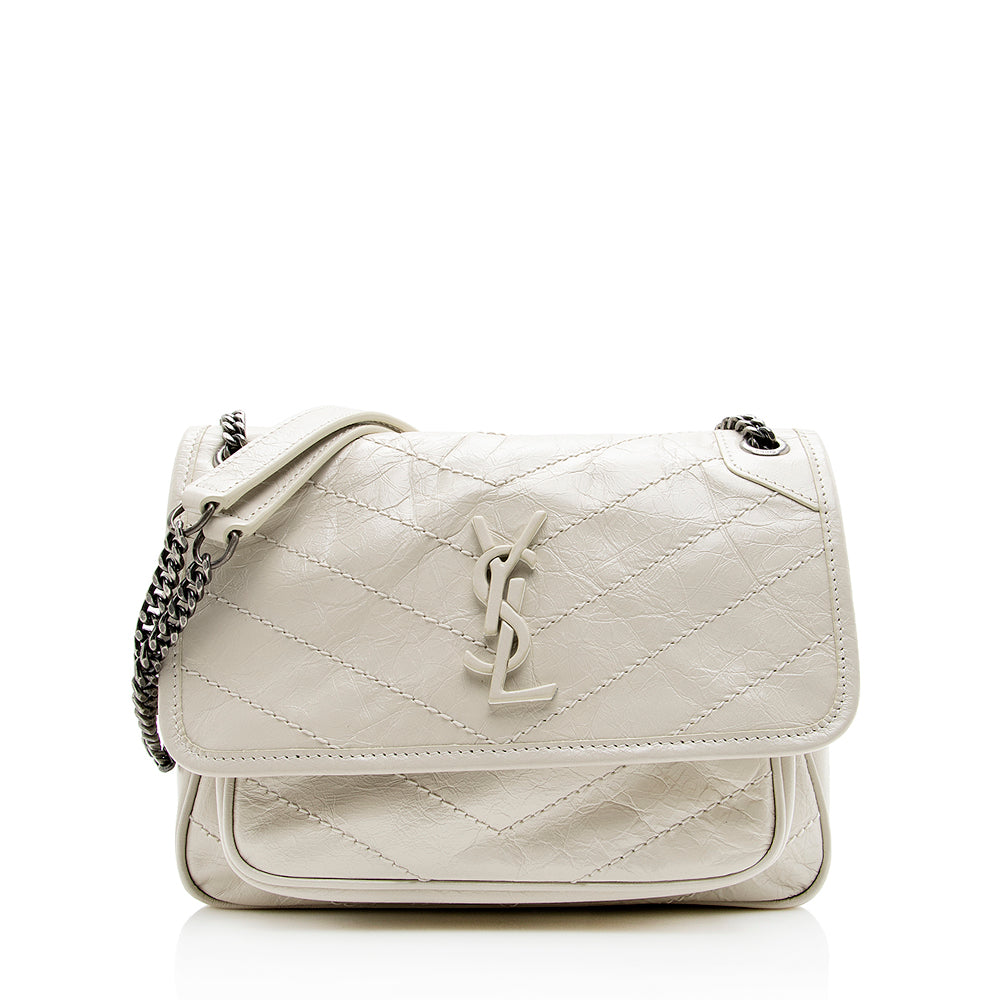 Saint Laurent Crinkled Calfskin Niki Baby Shoulder Bag 18929