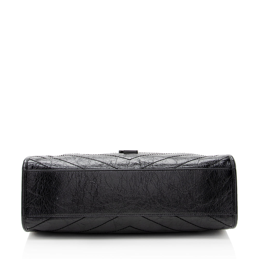 Saint Laurent Crinkled Calfskin Niki Medium Shopping Tote 19547