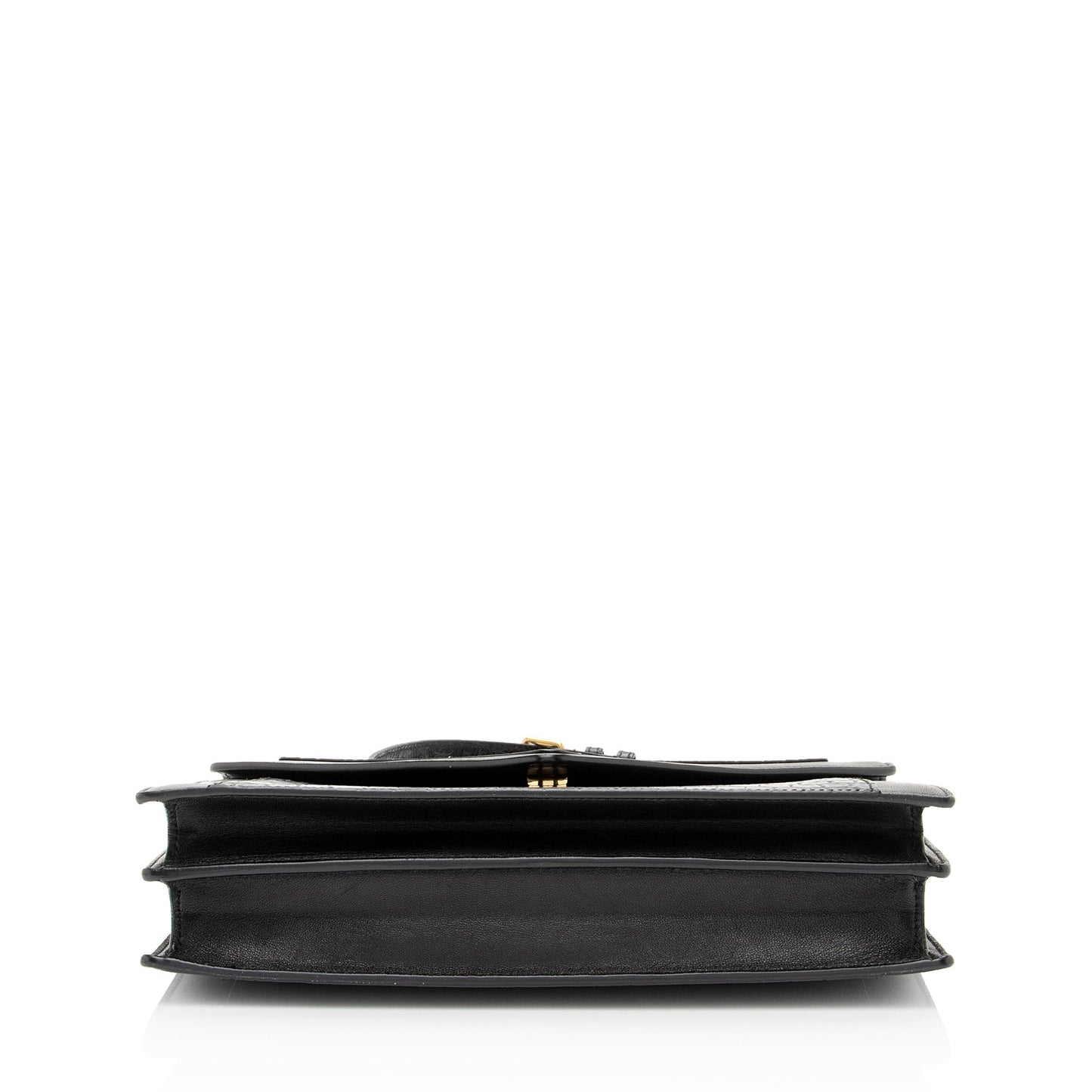 Saint Laurent Croc Embossed Calfskin Monogram Gaby Shoulder Bag EAdNMt