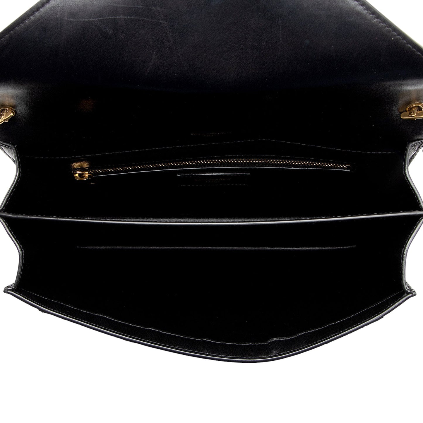 Saint Laurent Croc Embossed Calfskin Monogram Gaby Shoulder Bag EAdNMt