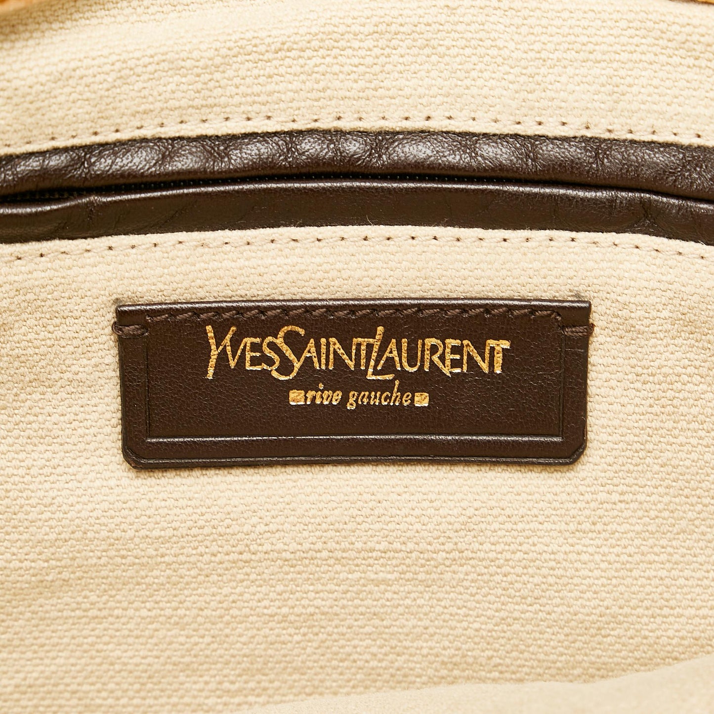 Saint Laurent Croc Embossed Capri Flap Bag (SHG-37779