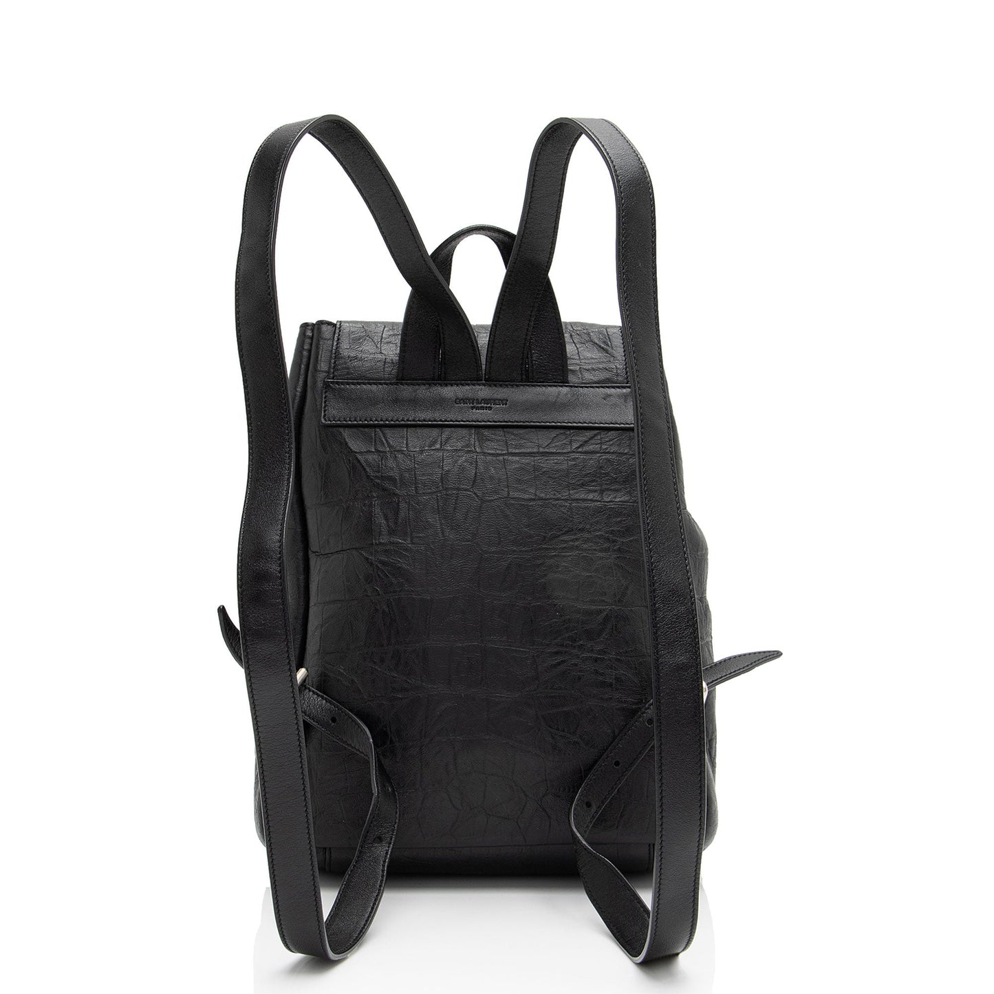 Saint Laurent Croc Embossed Lambskin Festival Backpack 8lf36x