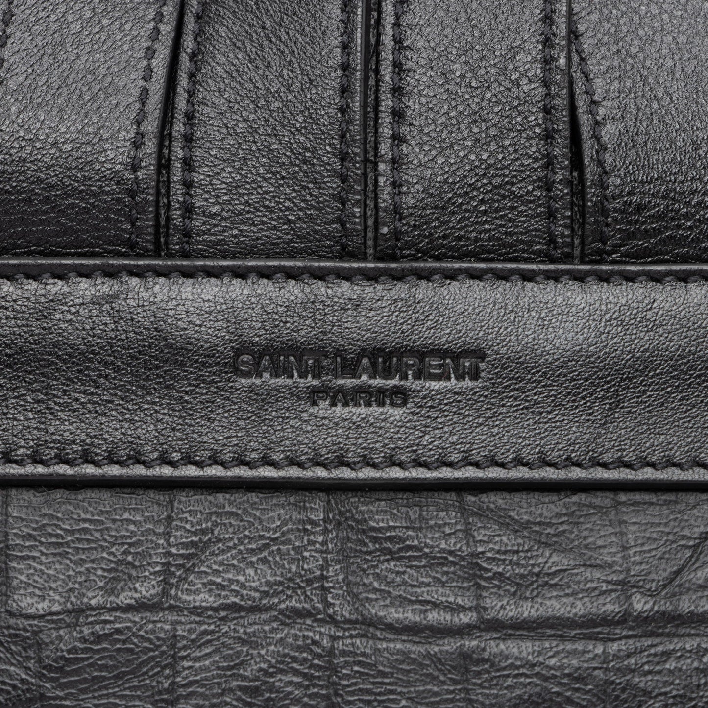 Saint Laurent Croc Embossed Lambskin Festival Backpack 8lf36x