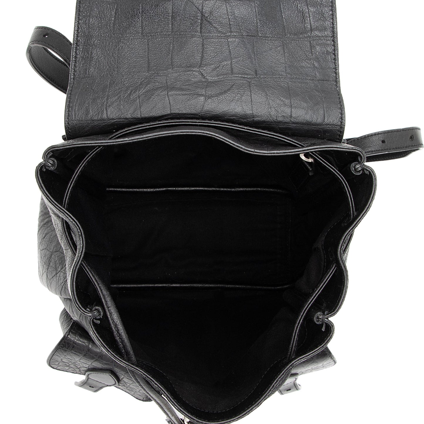Saint Laurent Croc Embossed Lambskin Festival Backpack 8lf36x