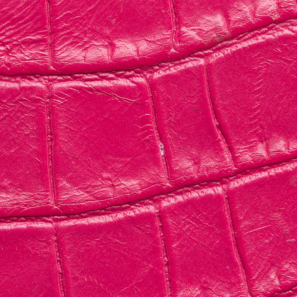 Saint Laurent Croc Embossed Leather Kate Tassel Medium Shoulder Bag 19701