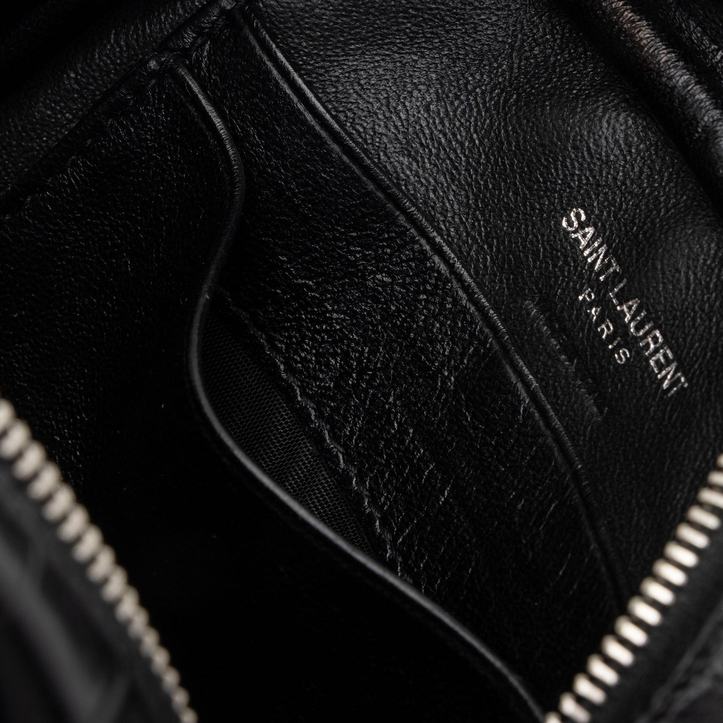 Saint Laurent Croc Embossed Leather Monogram Blogger Bag XNnxZ2