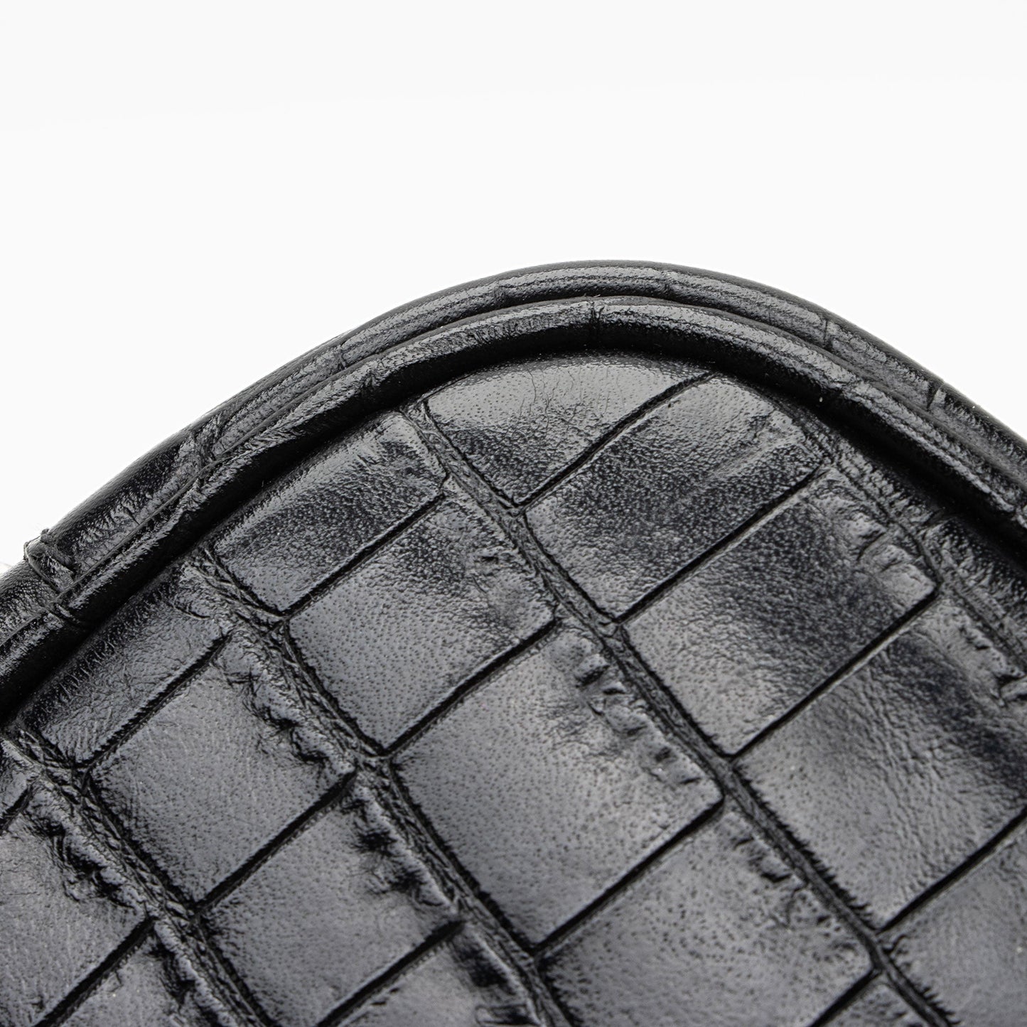 Saint Laurent Croc Embossed Leather Monogram Blogger Bag XNnxZ2