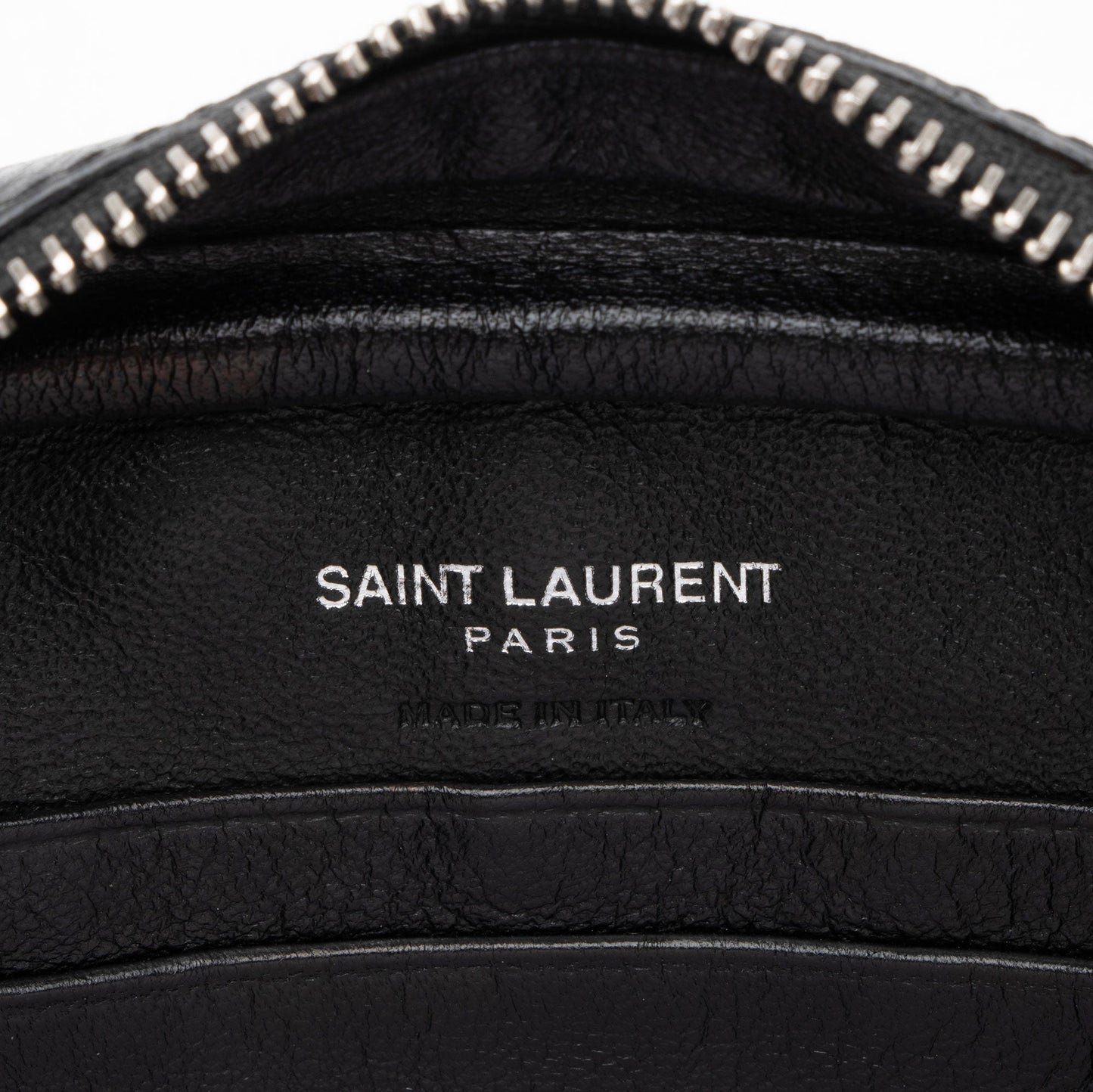 Saint Laurent Croc Embossed Leather Monogram Blogger Bag XNnxZ2