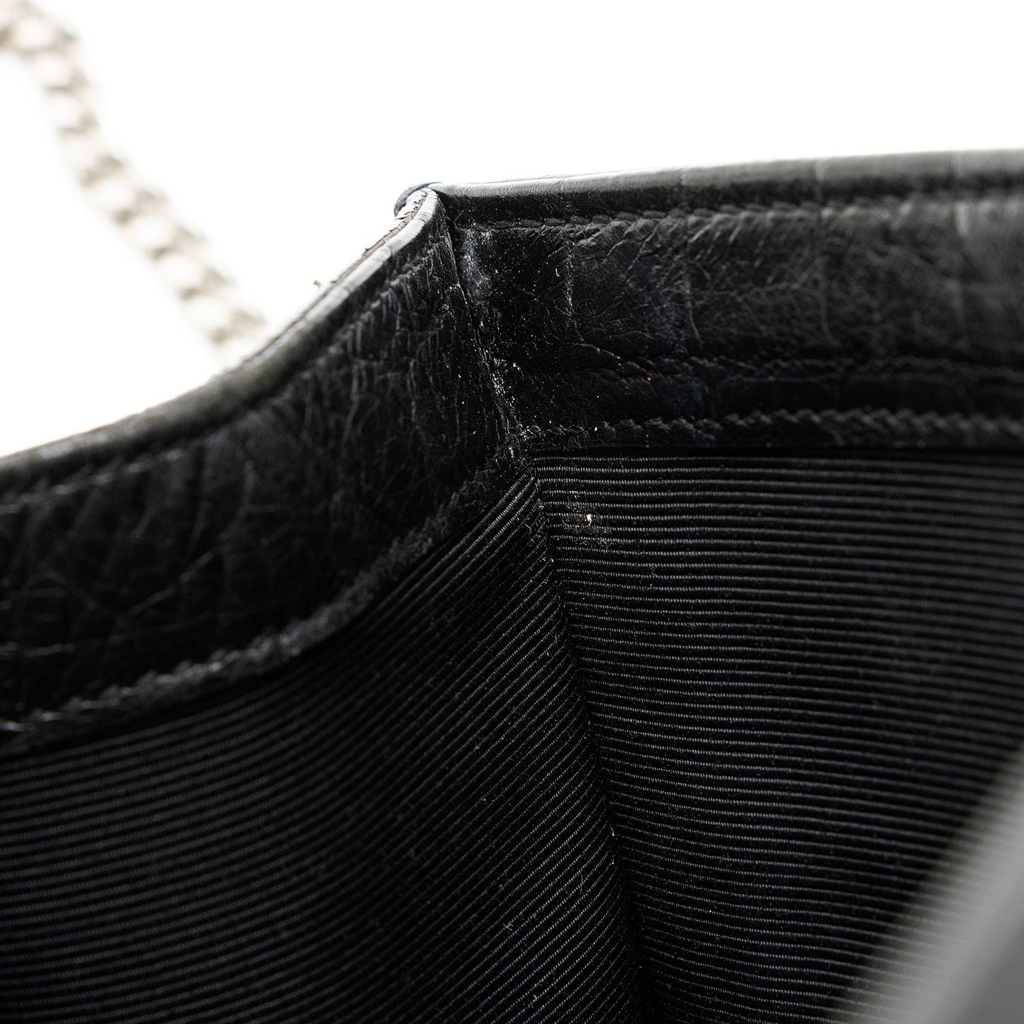 Saint Laurent Croc Embossed Leather Monogram Kate Tassel Medium Shoulder Bag a5zPJw