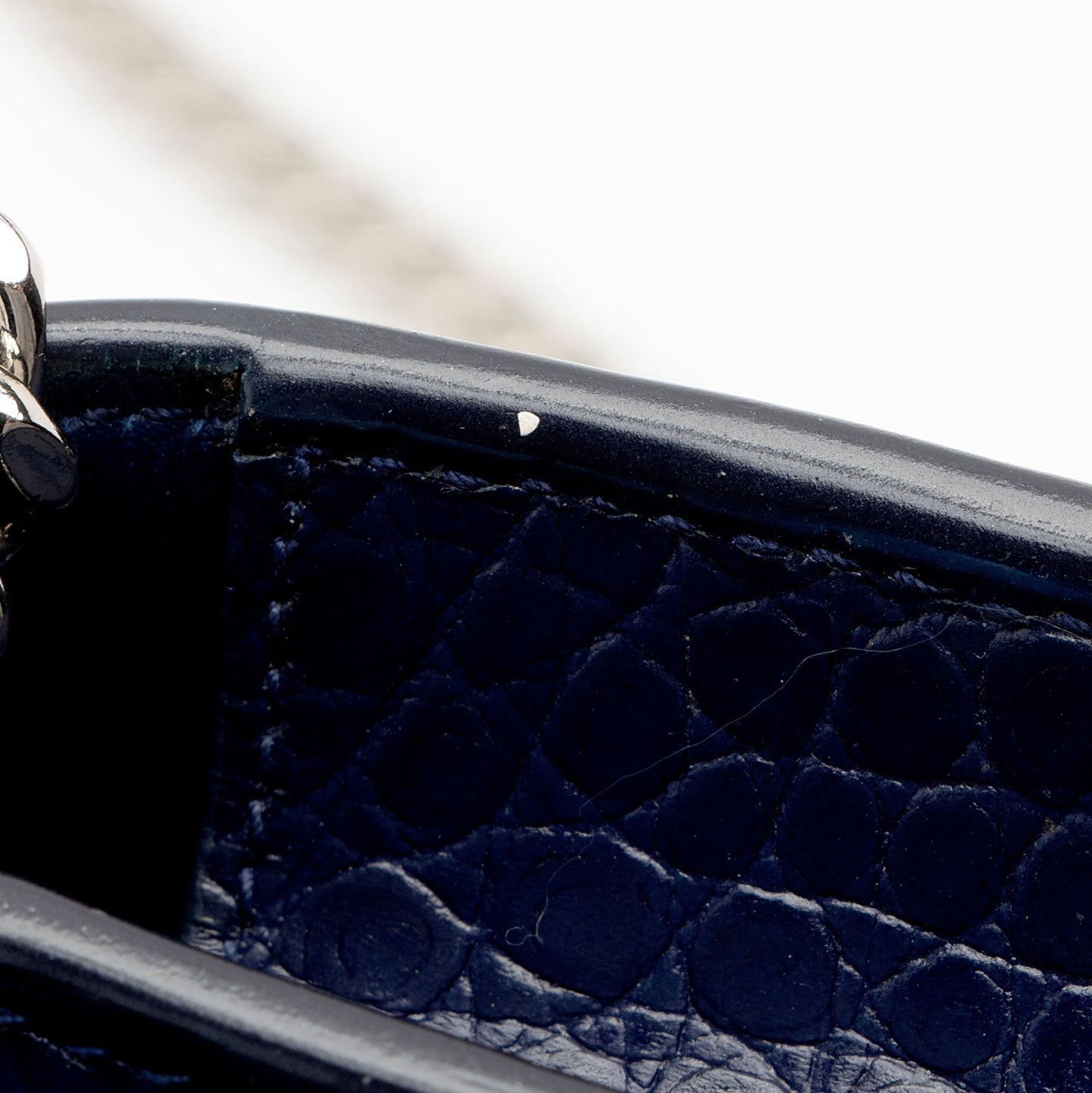 Saint Laurent Croc Embossed Leather Monogram Kate Tassel Small Shoulder Bag lTeWCR