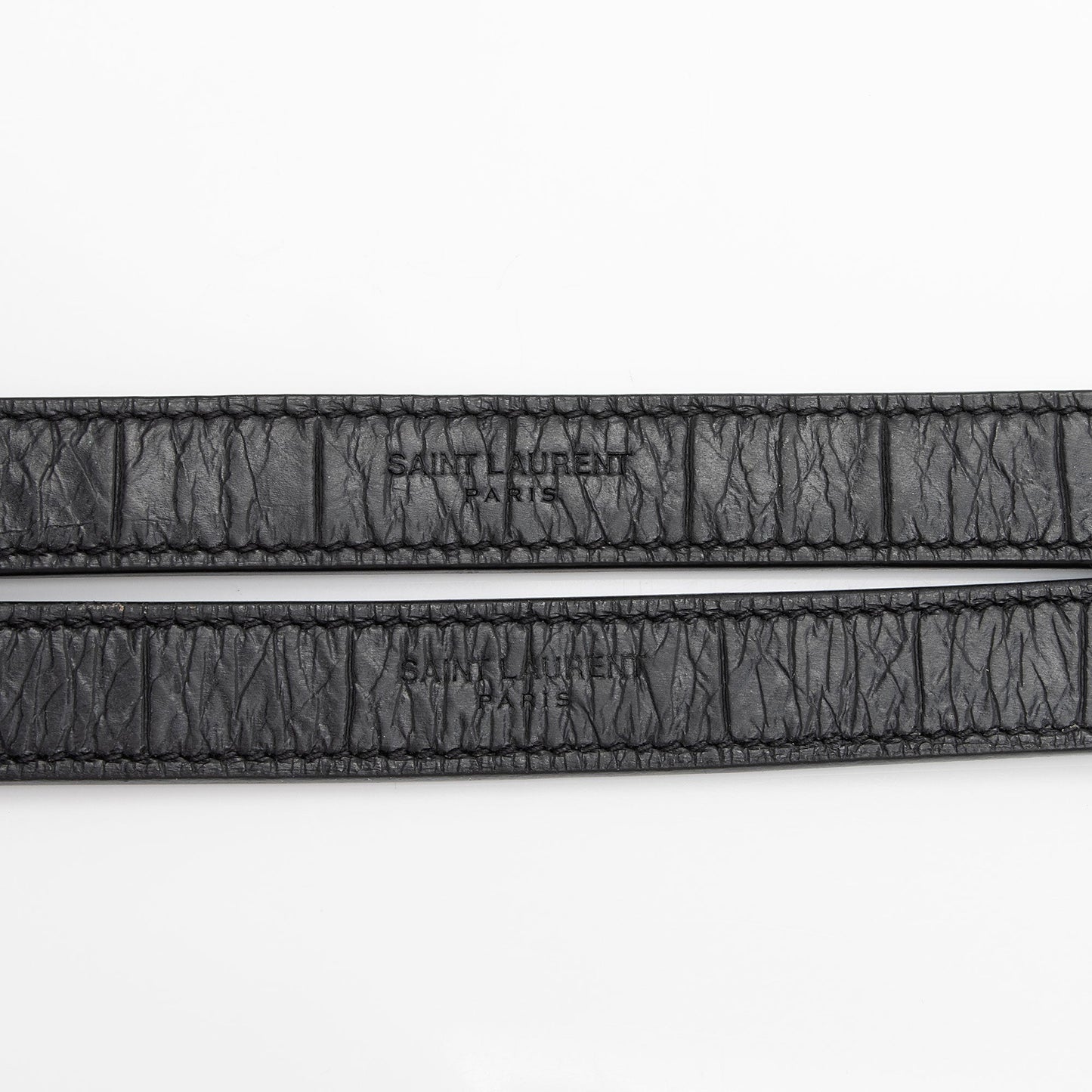 Saint Laurent Croc Embossed Leather Monogram Niki Baby Shoulder Bag NVfs5q