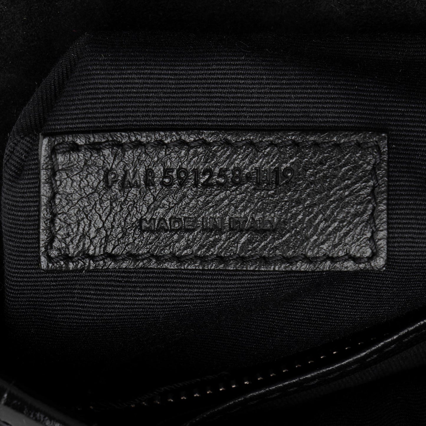 Saint Laurent Croc Embossed Leather Monogram Niki Chain Wallet 23549