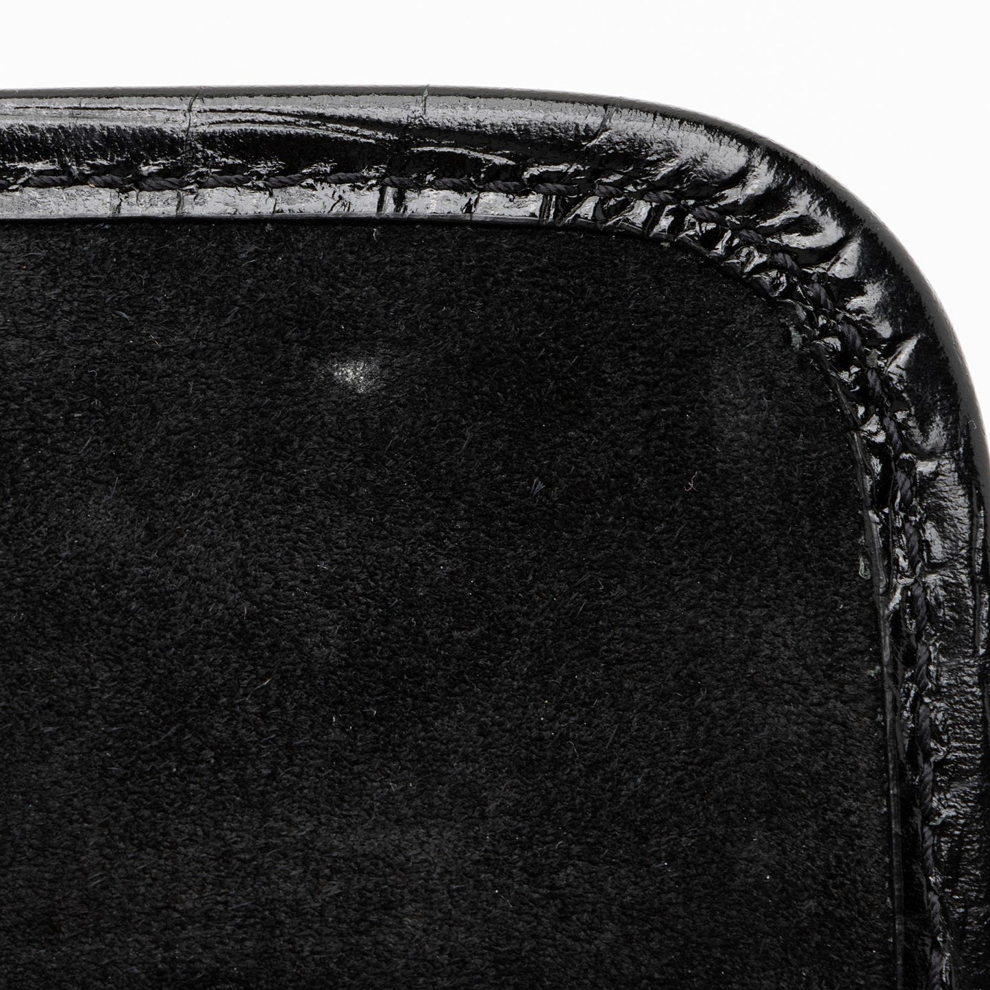 Saint Laurent Croc Embossed Leather Monogram Niki Chain Wallet 23549