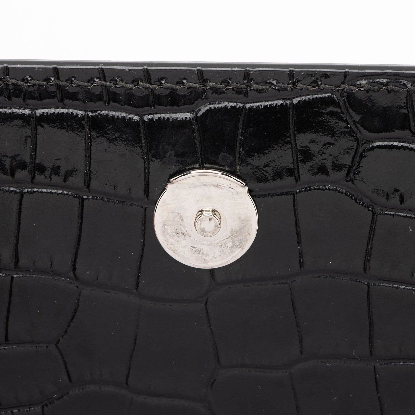 Saint Laurent Croc Embossed Leather Monogram Sunset Medium Shoulder Bag LCdXkt