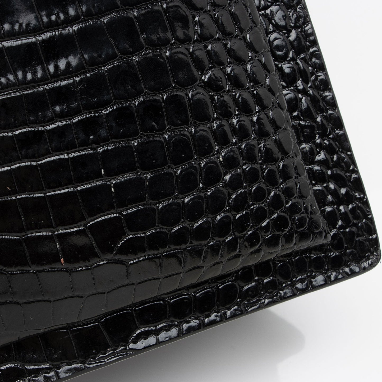 Saint Laurent Croc Embossed Leather Monogram Sunset Medium Shoulder Bag otiVDf