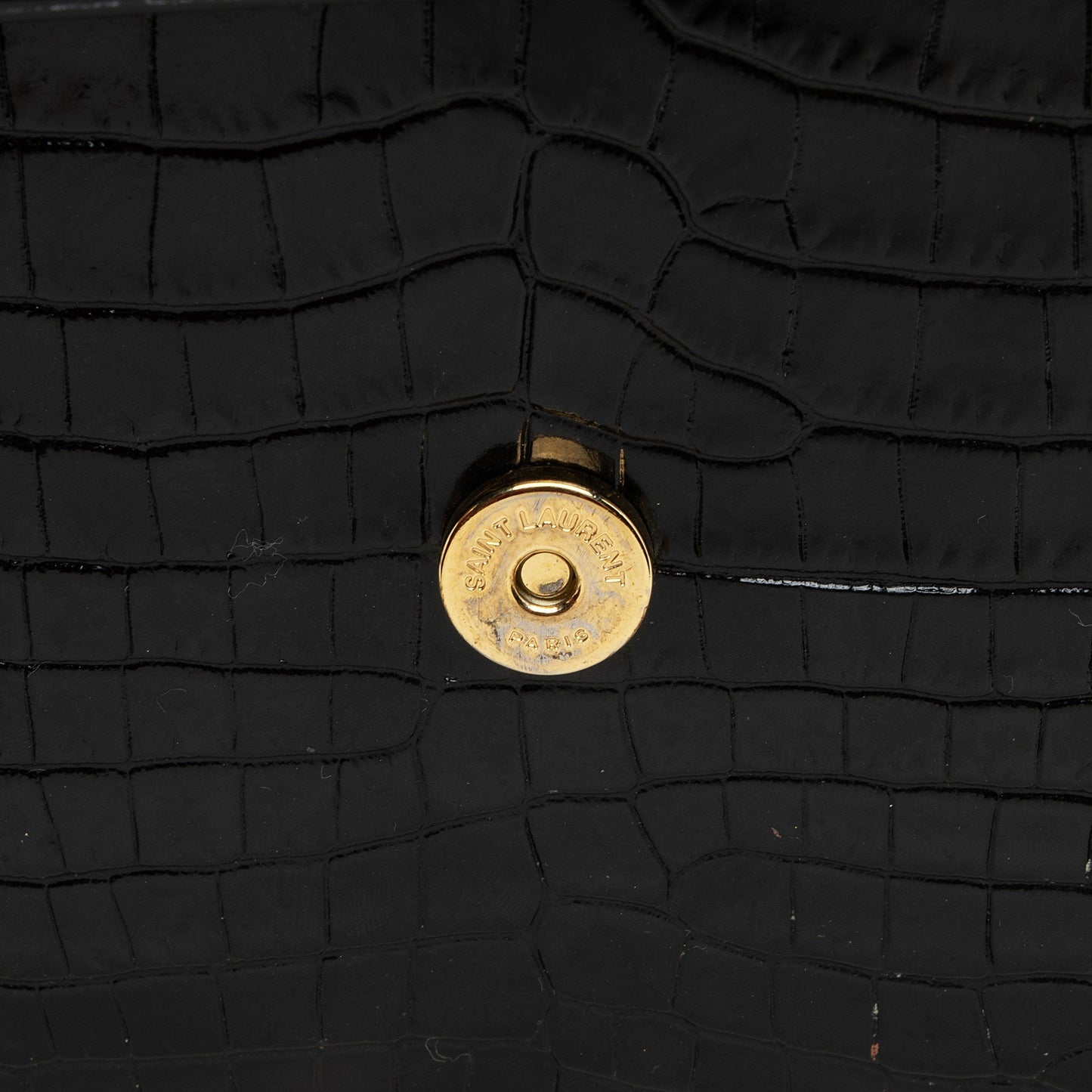 Saint Laurent Croc Embossed Leather Monogram Sunset Medium Shoulder Bag otiVDf