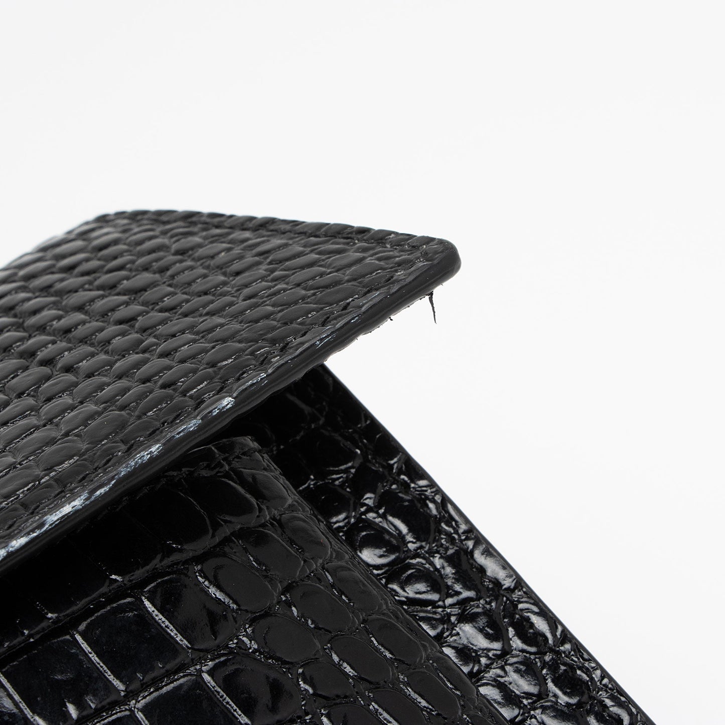 Saint Laurent Croc Embossed Leather Monogram Sunset Medium Shoulder Bag otiVDf